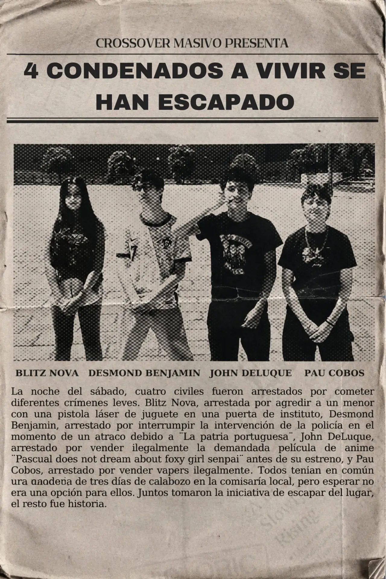 Plakat filmowy "4 condenados a vivir han escapado"