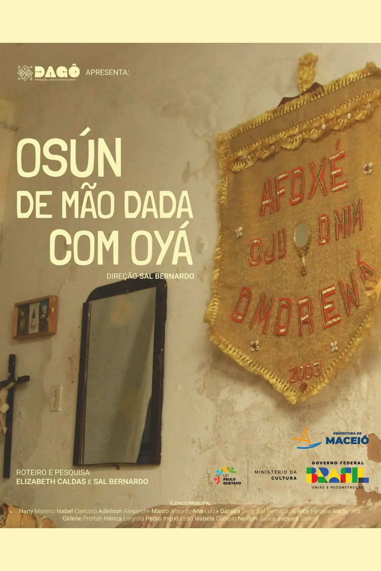 Plakat filmowy "Osún de Mão Dada com Oyá"