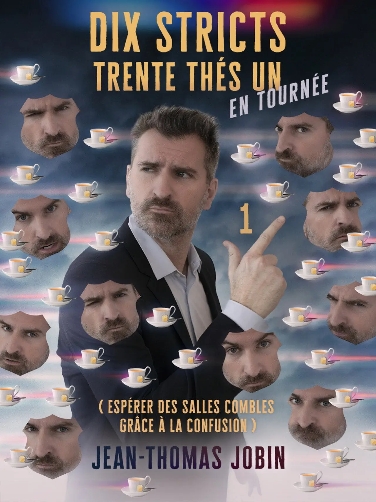 Plakat filmowy "Jean-Thomas Jobin: Dix stricts trente thés un"