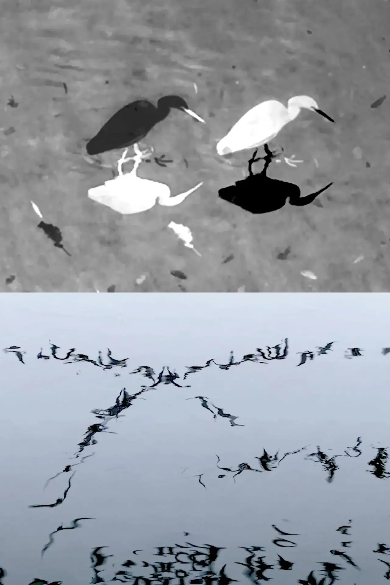 Plakat filmowy "Animal Studies (Egret / Seagull Reflection / Midges / Spider / Swans in a Line)"