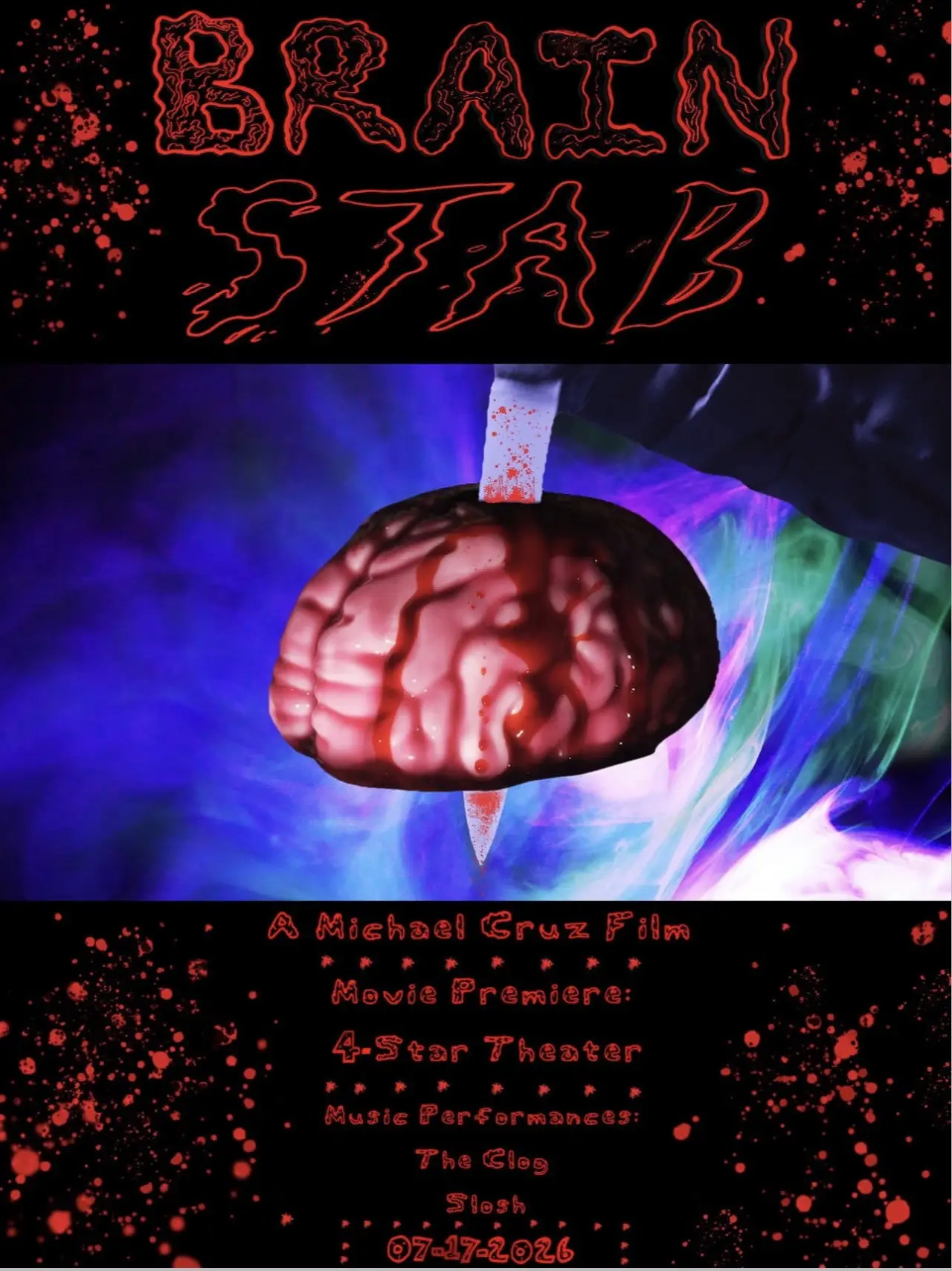 Plakat filmowy "Brain Stab"