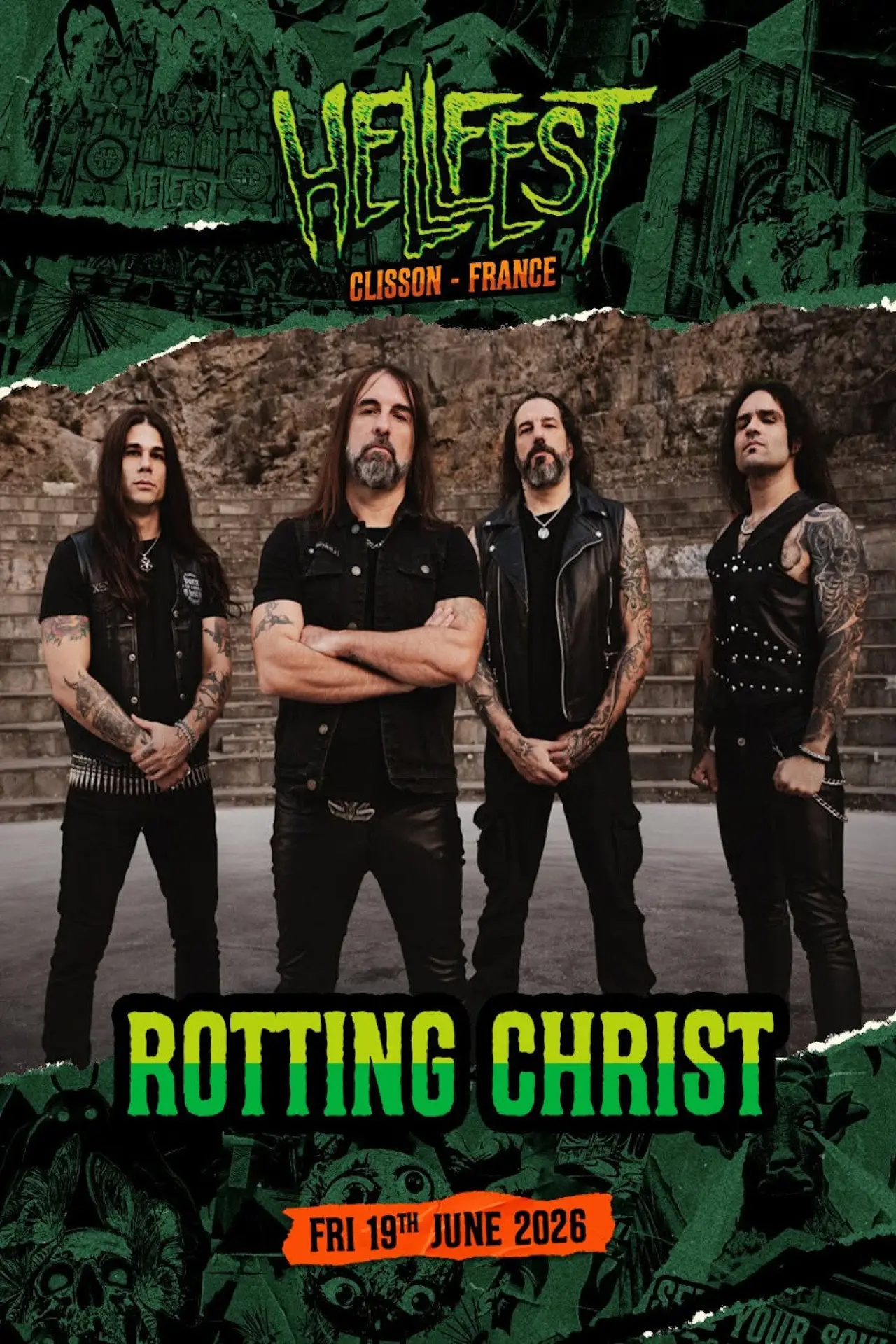 Plakat filmowy "Rotting Christ - Hellfest 2026"