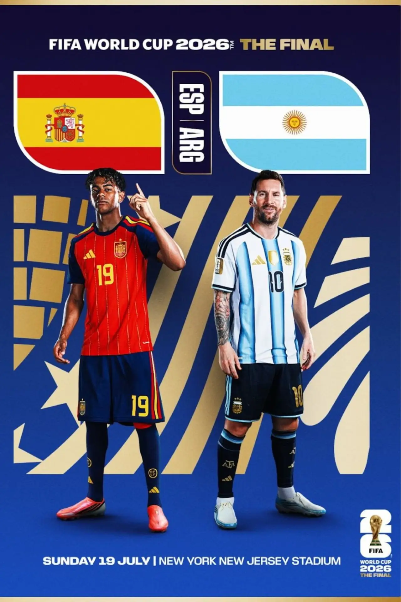 Plakat filmowy "FIFA World Cup 2026 Finals - Spain Vs. Argentina"