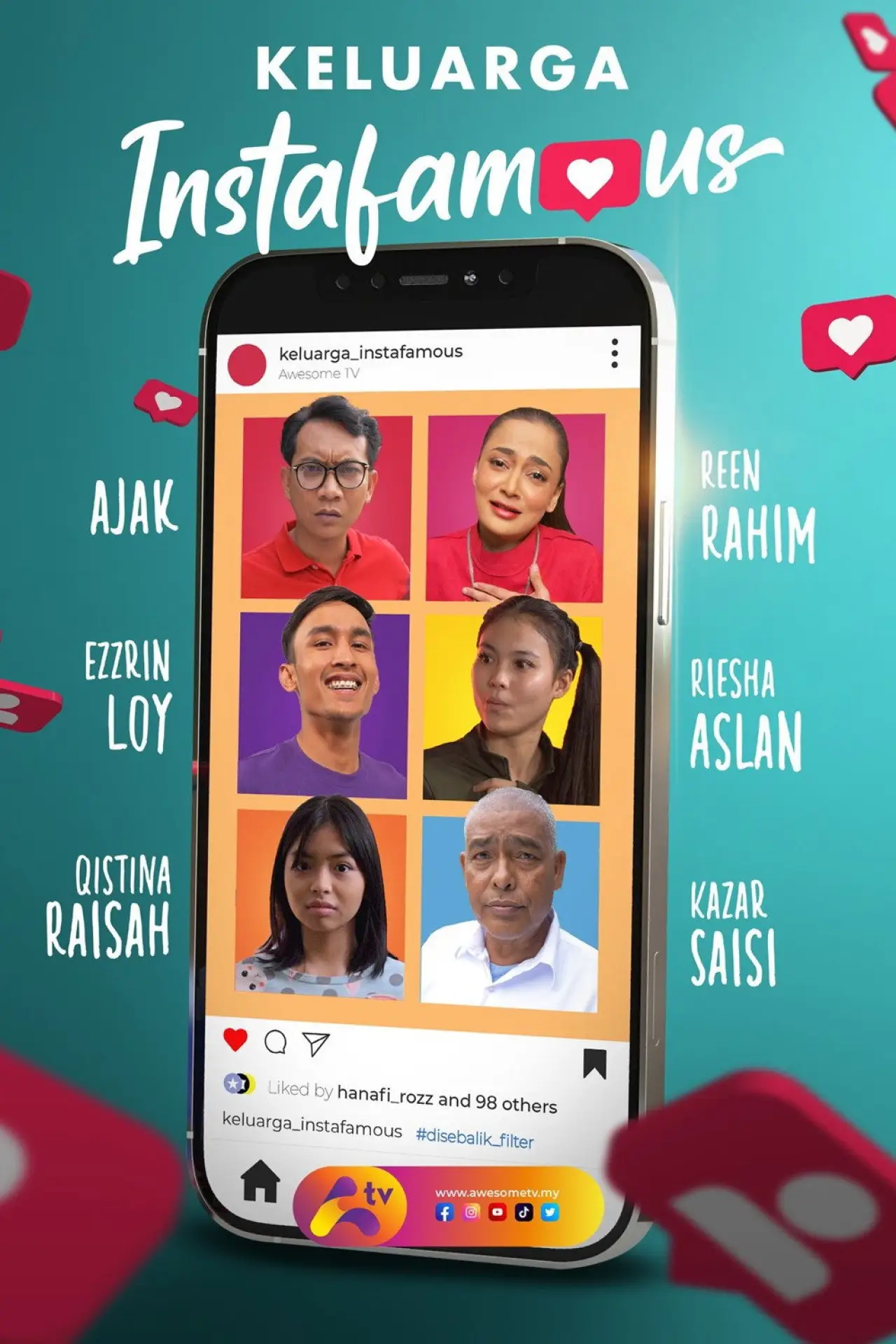 Plakat filmowy "Keluarga Instafamous"