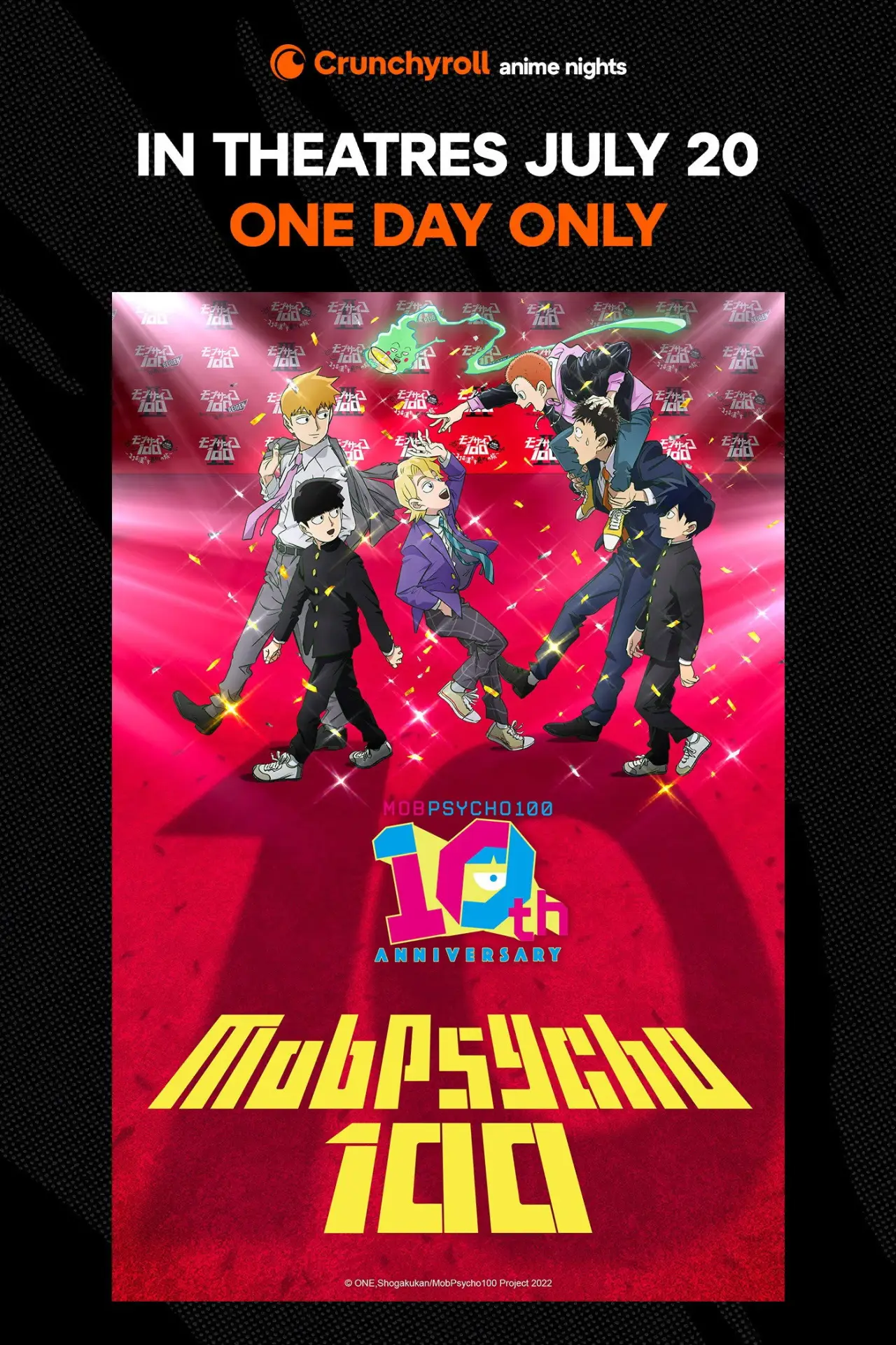 Plakat filmowy "Mob Psycho 100 Celebrates Its 10th Anniversary"