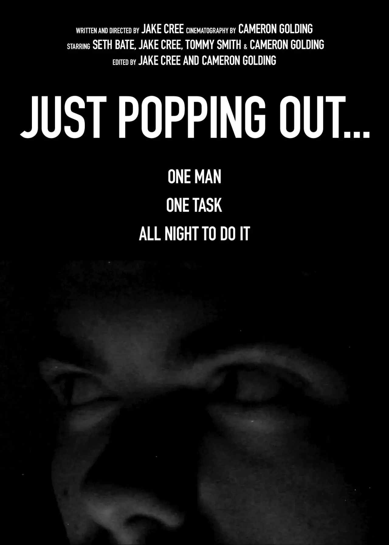 Plakat filmowy "Just Popping Out..."
