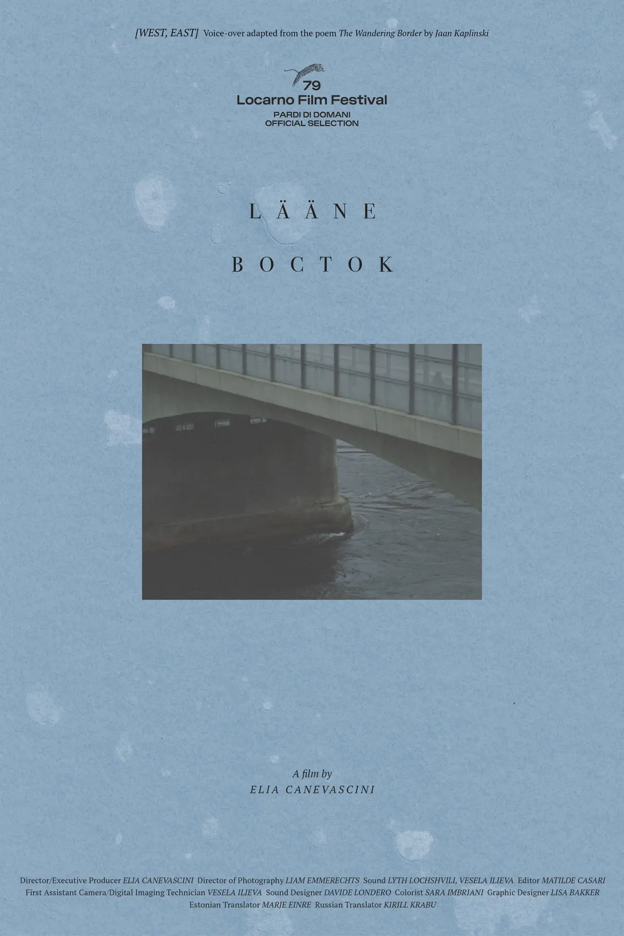 Plakat filmowy "Lääne/Vostok"