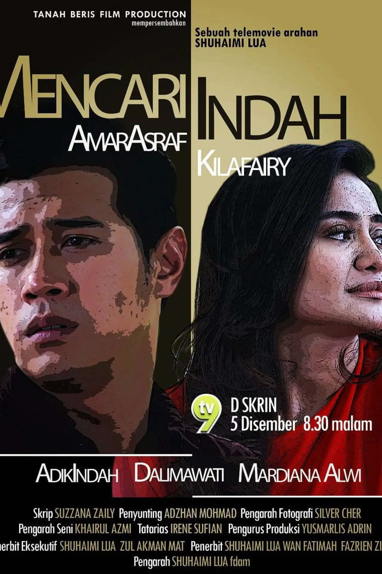 Plakat filmowy "Mencari Indah"