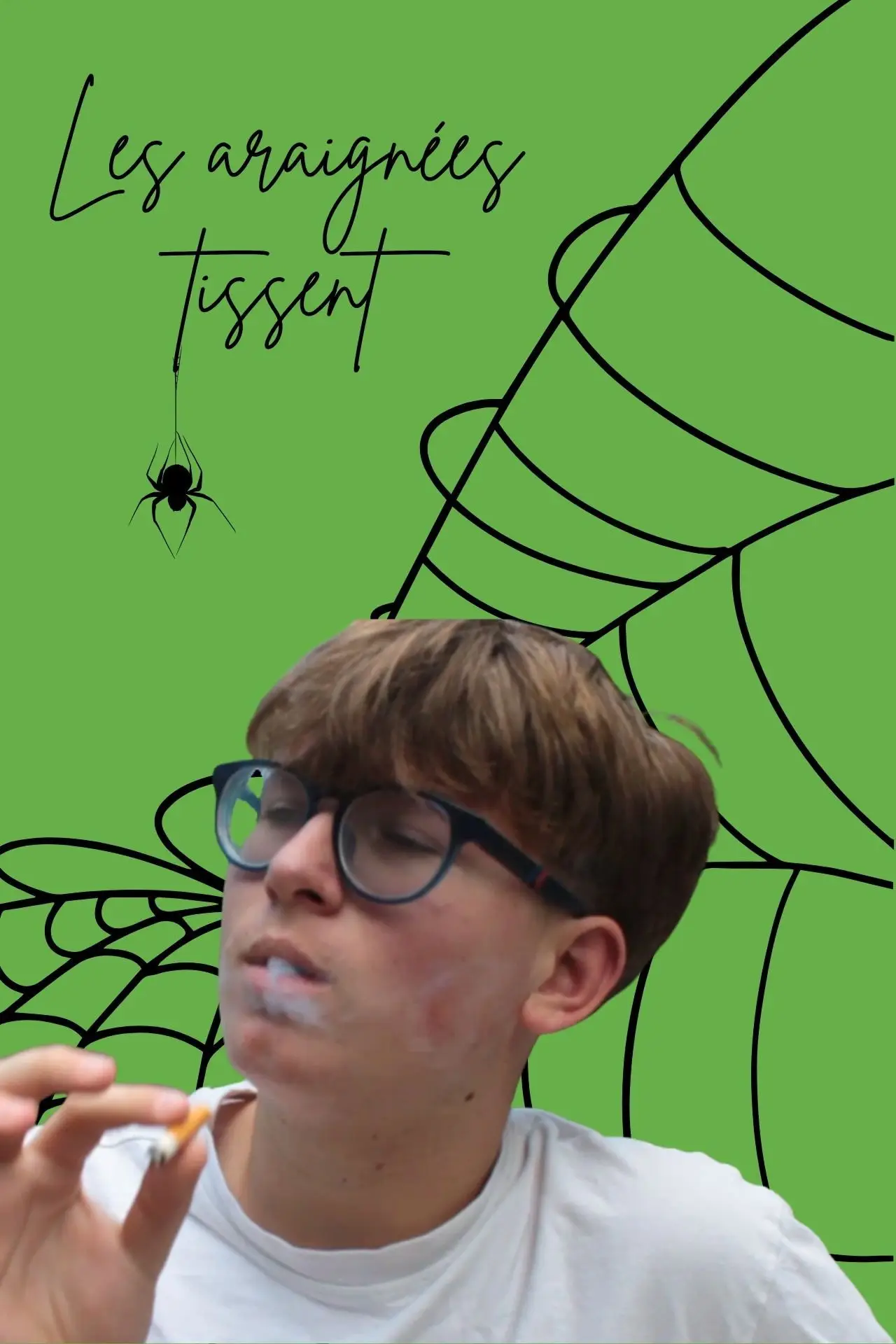 Plakat filmowy "Les araignées tissent"