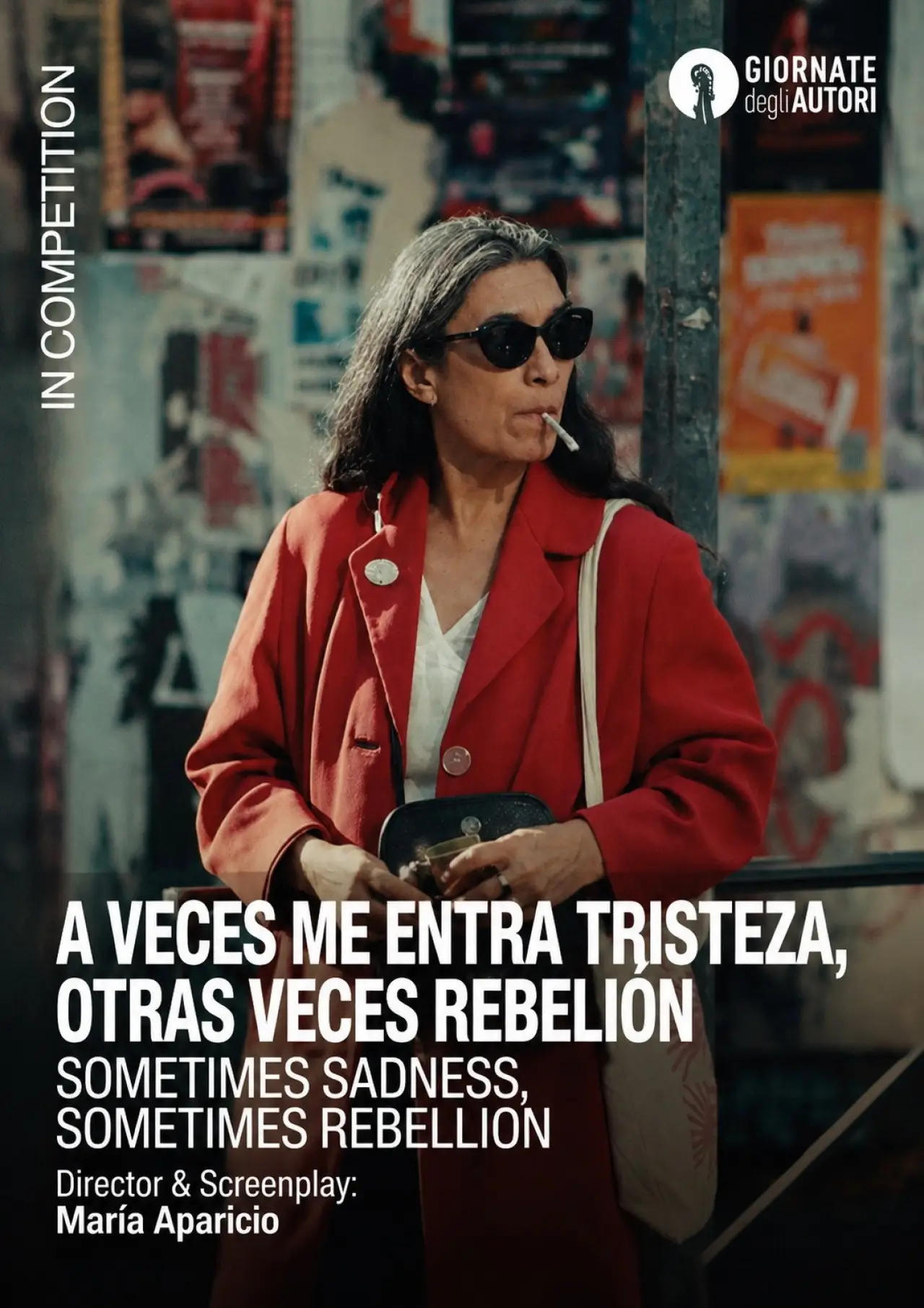 Plakat filmowy "A veces me entra tristeza, otras veces rebelión"