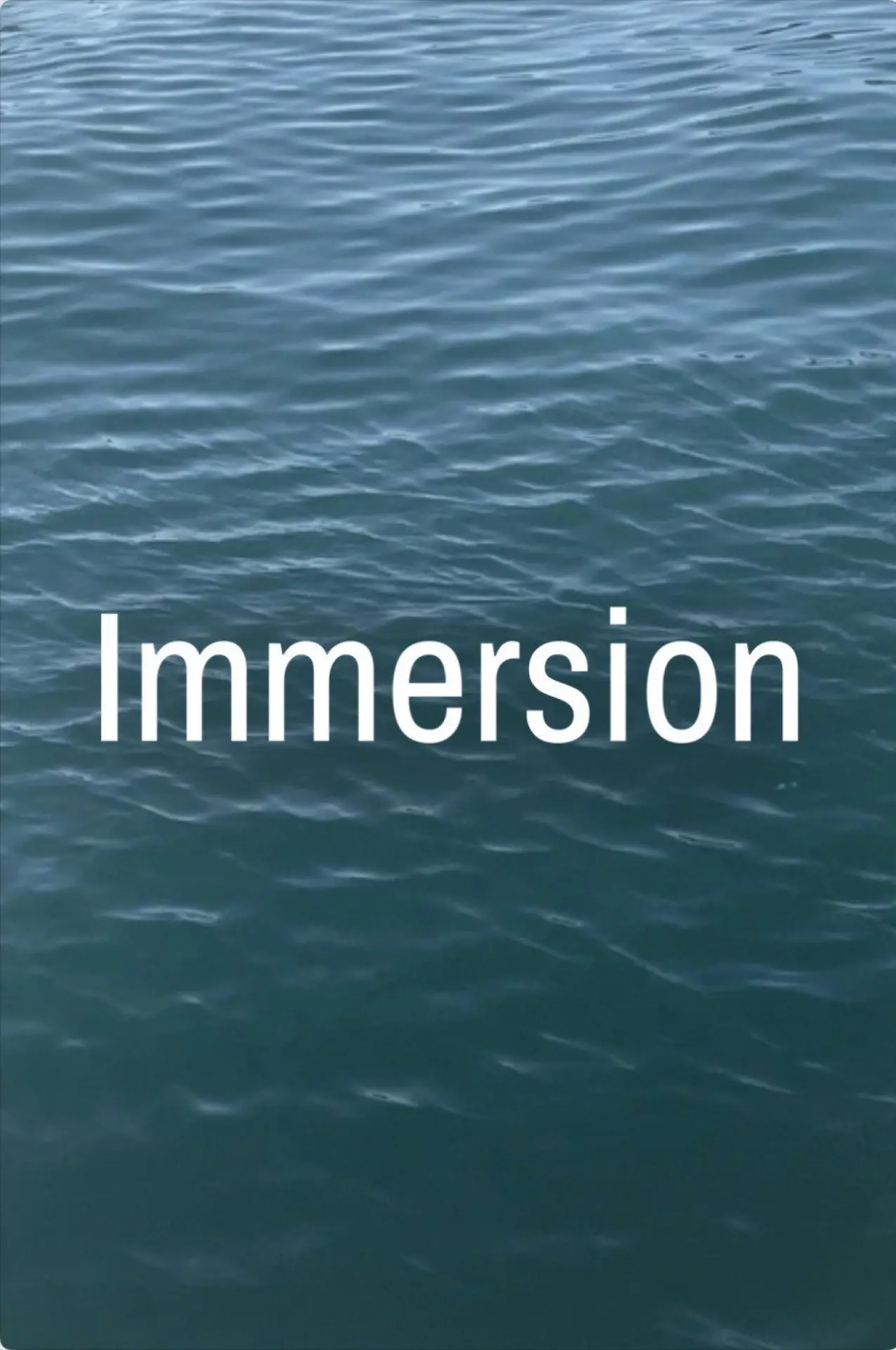 Plakat filmowy "Immersion"