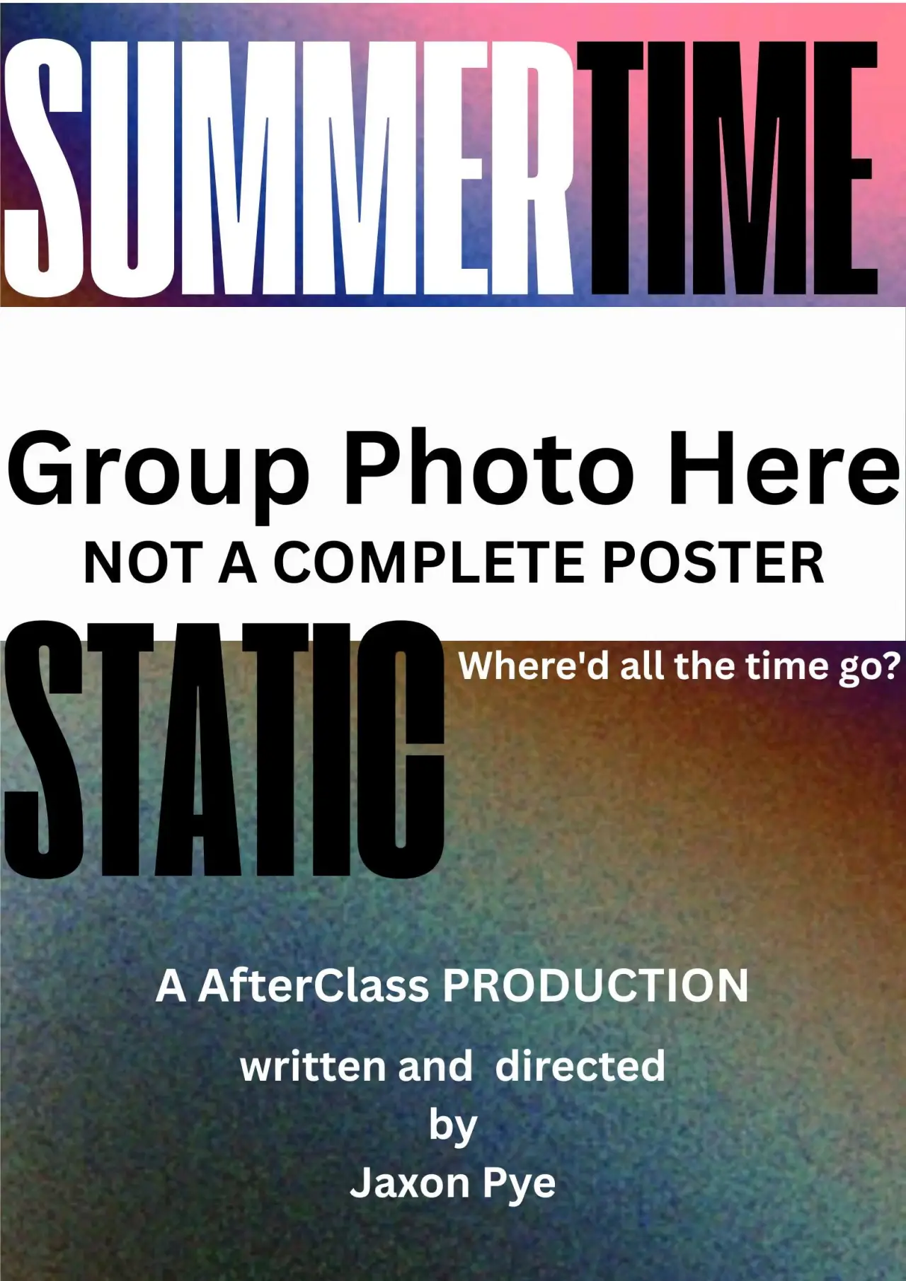 Plakat filmowy "Summertime Static"