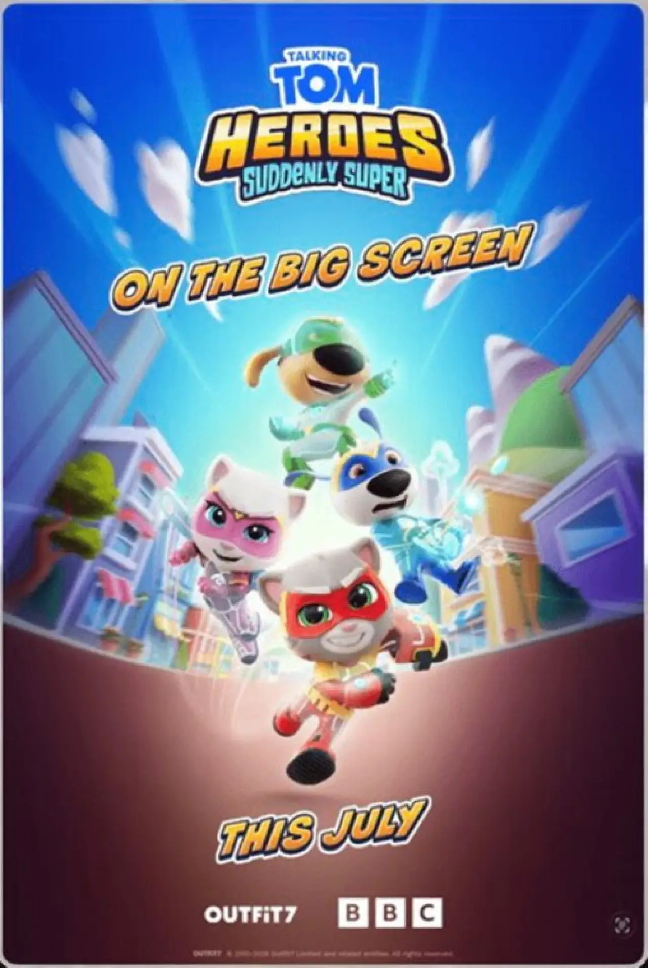 Plakat filmowy "Talking Tom Hero’s on the Big Screen"