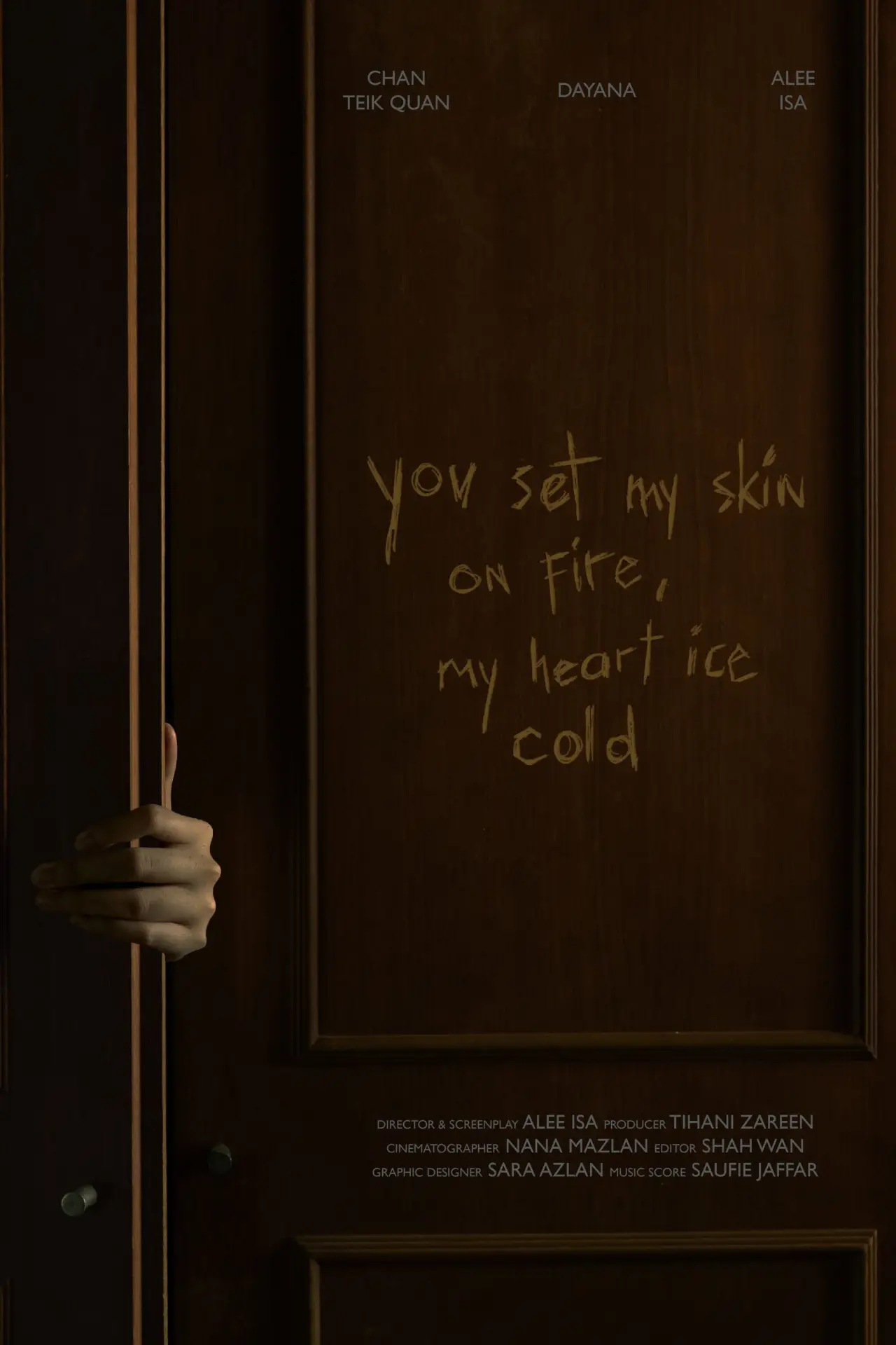 Plakat filmowy "You Set My Skin On Fire, My Heart Ice Cold"