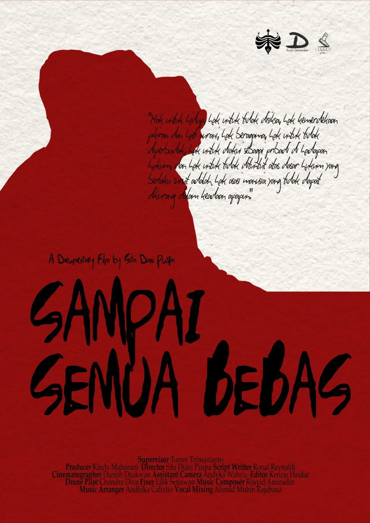 Plakat filmowy "Sampai Semua Bebas"