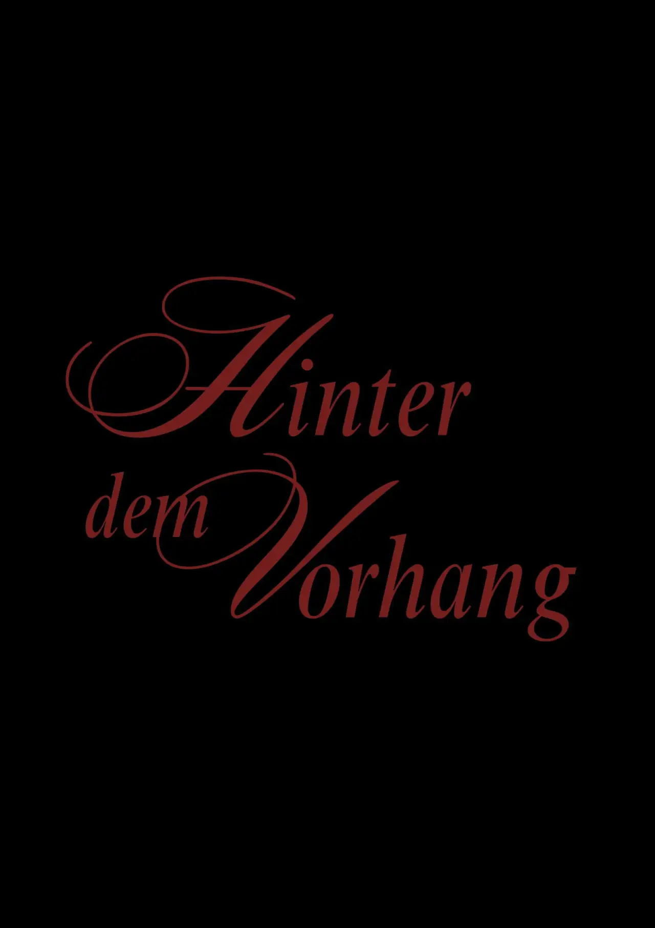 Plakat filmowy "Hinter dem Vorhang"