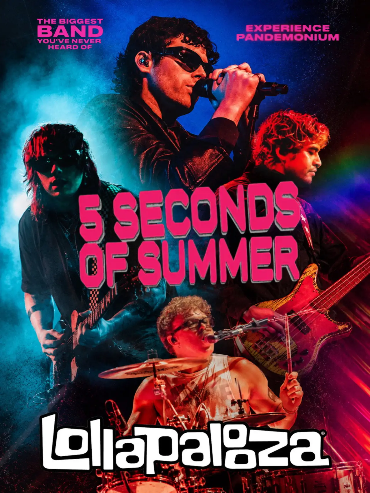 Plakat filmowy "5SOS: Live at Lollapalooza"
