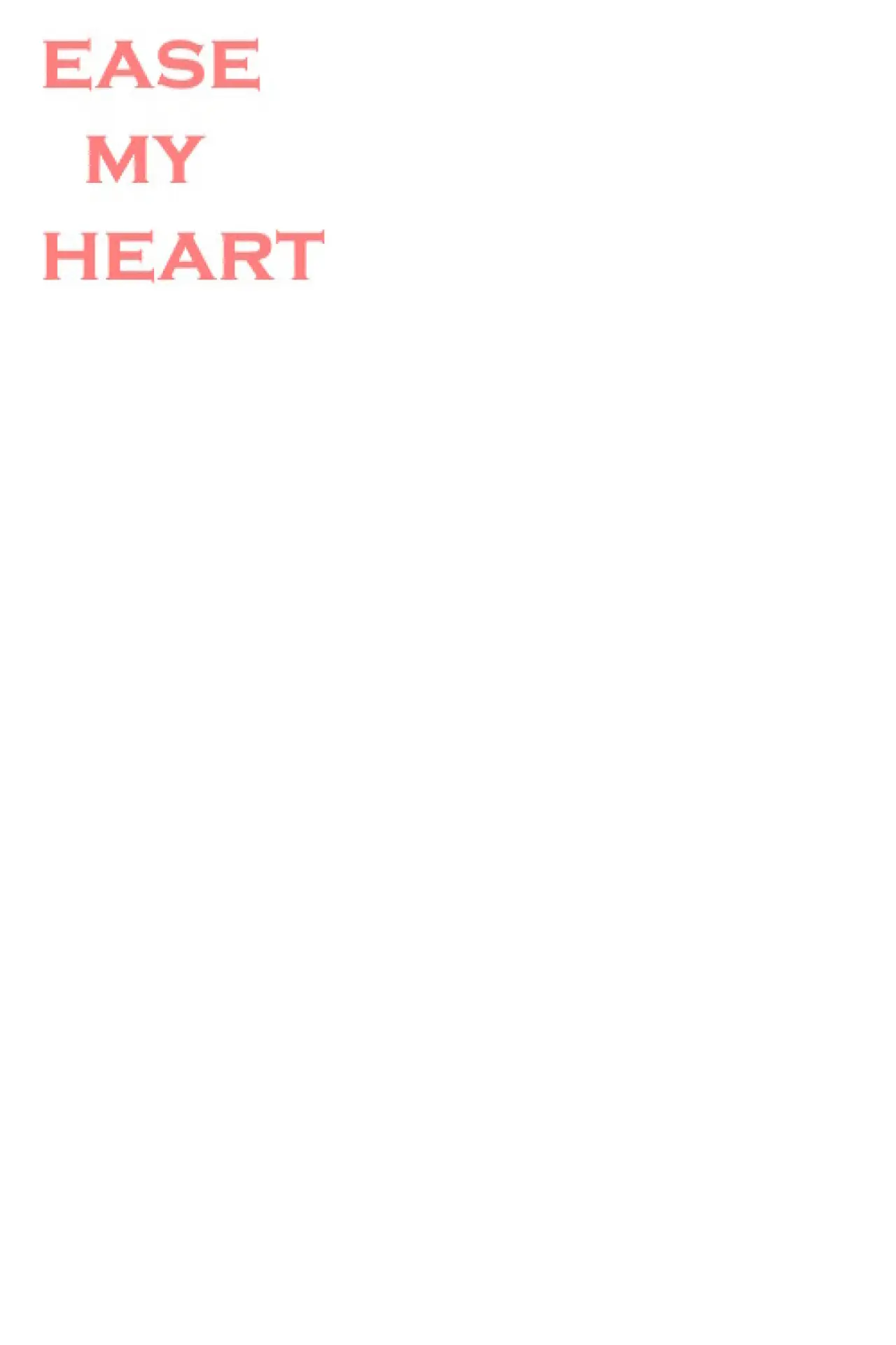 Plakat filmowy "Ease my Heart"
