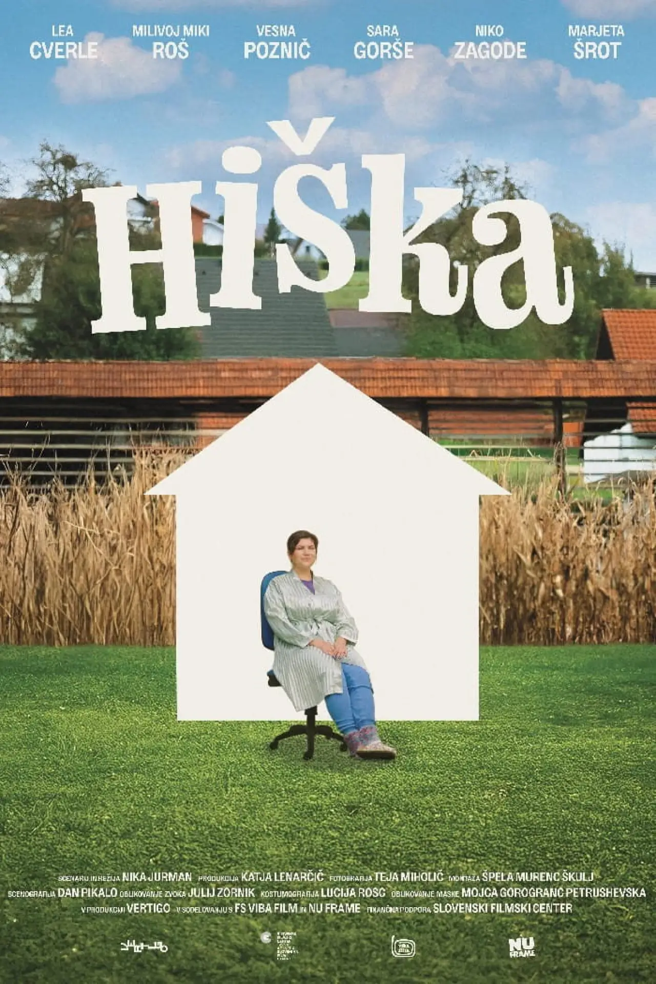 Plakat filmowy "Hiška"
