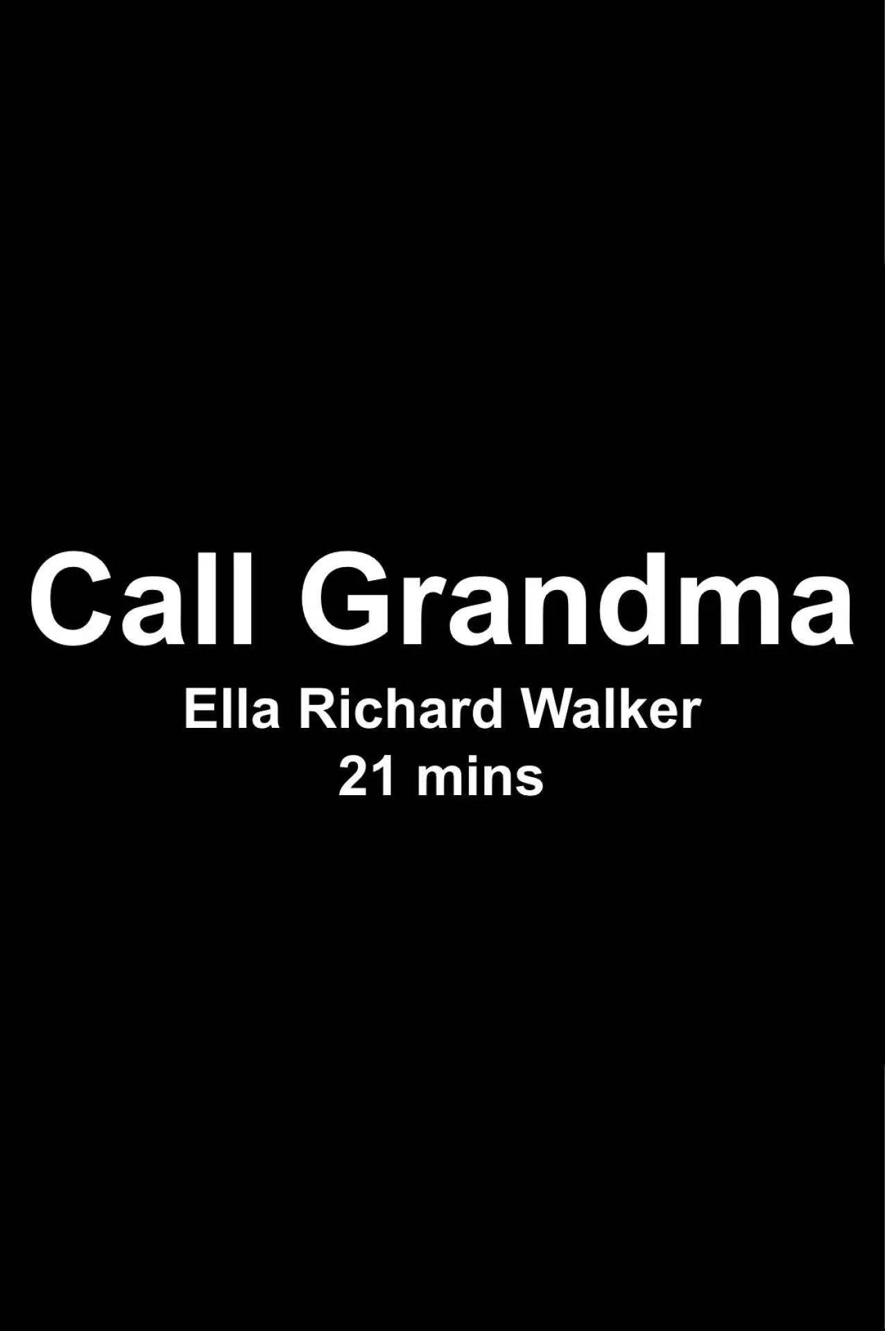 Plakat filmowy "Call Grandma"
