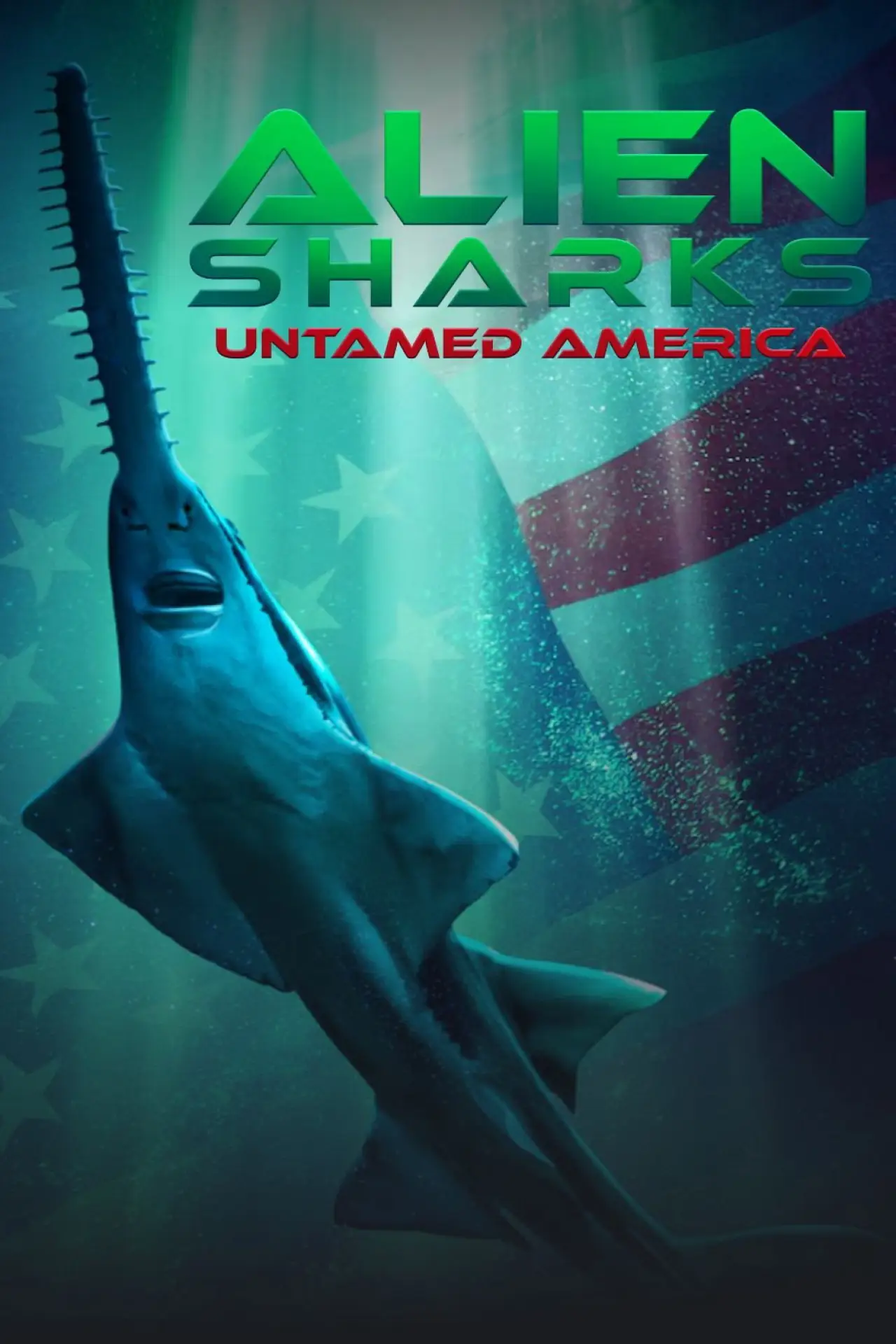 Plakat filmowy "Alien Sharks: Untamed America"