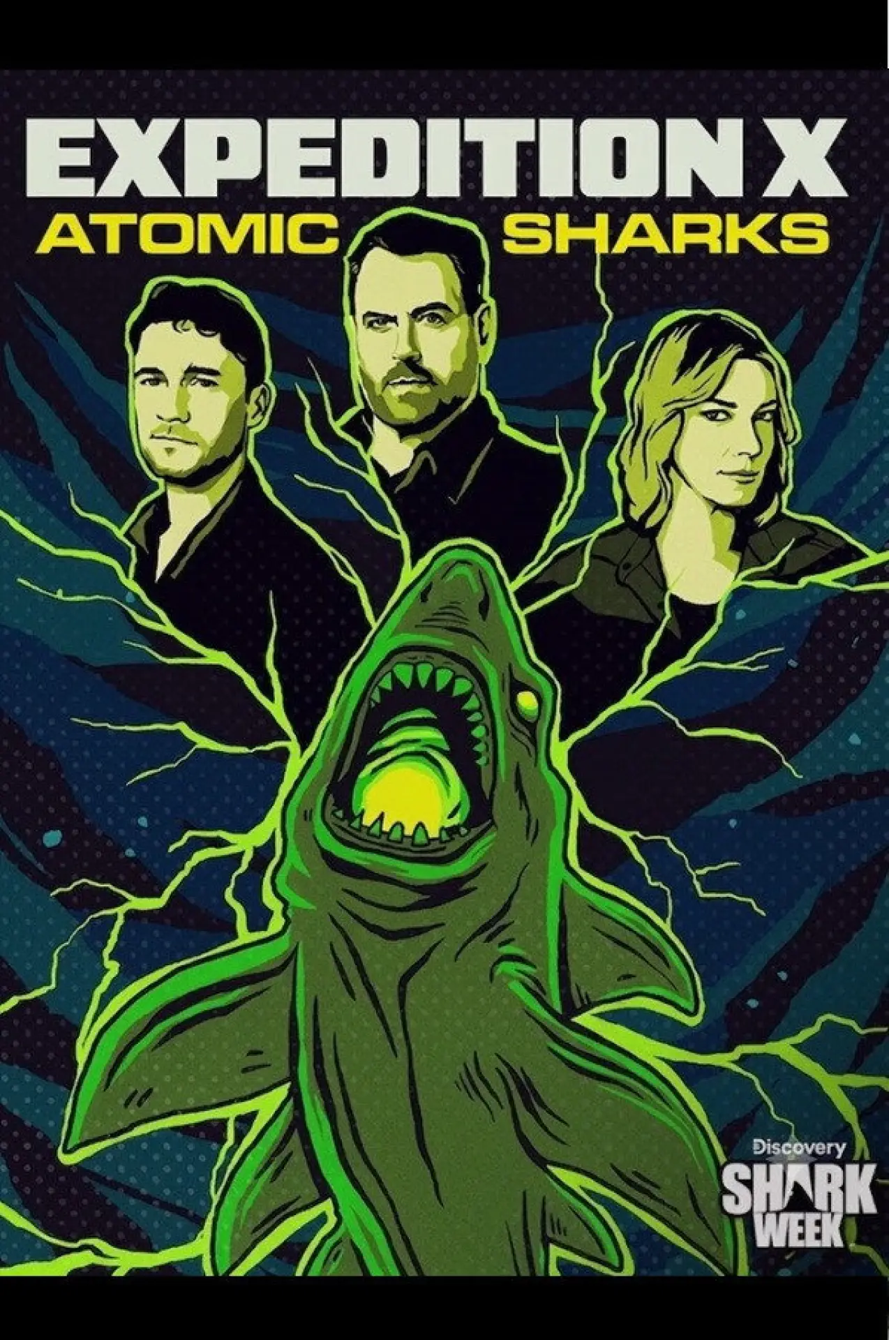 Plakat filmowy "Expedition X: Atomic Sharks"