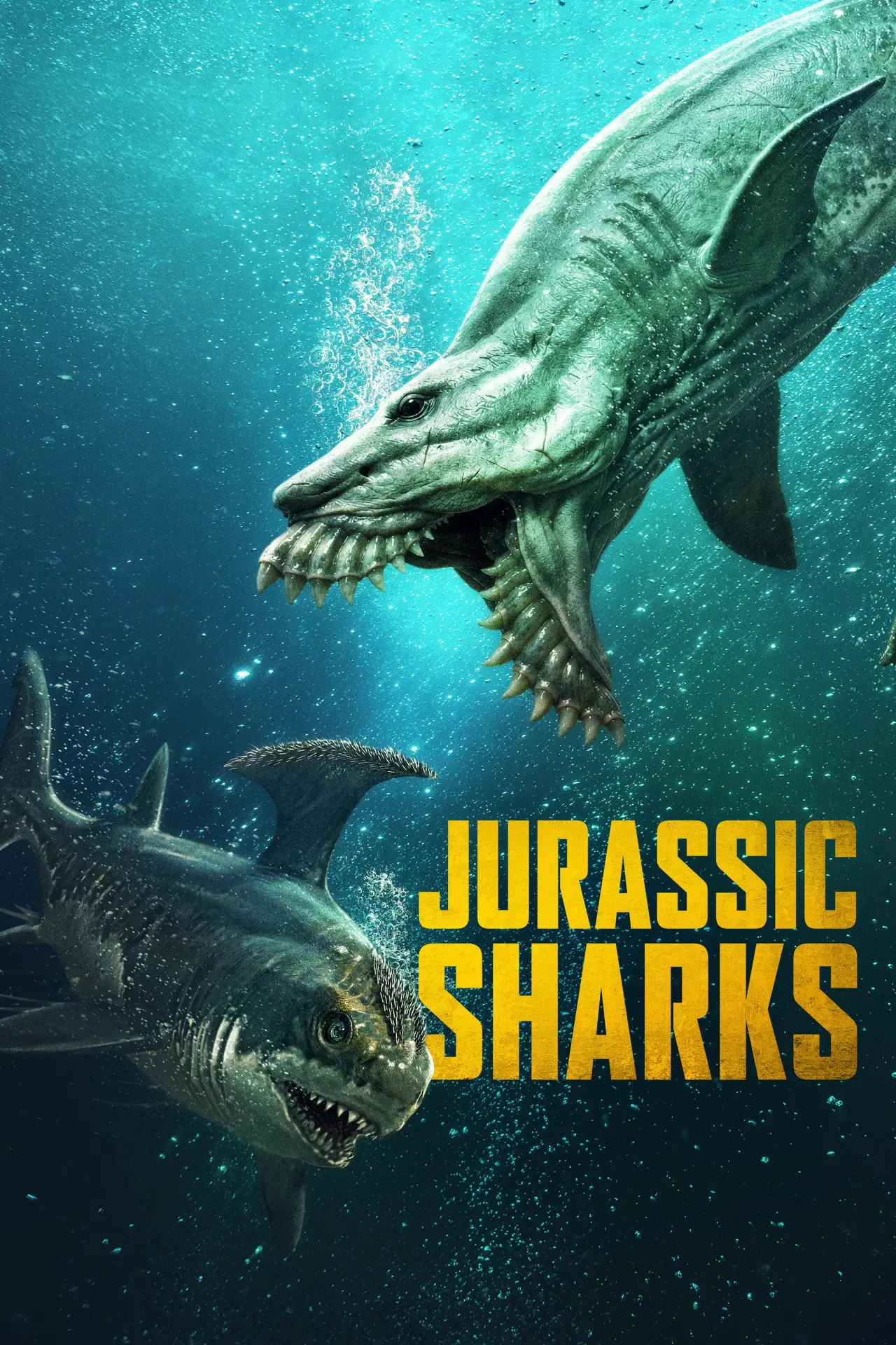 Plakat filmowy "Jurassic Sharks"