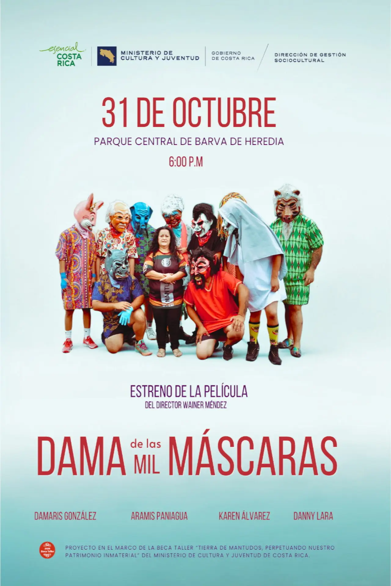 Plakat filmowy "Dama de las Mil Máscaras"