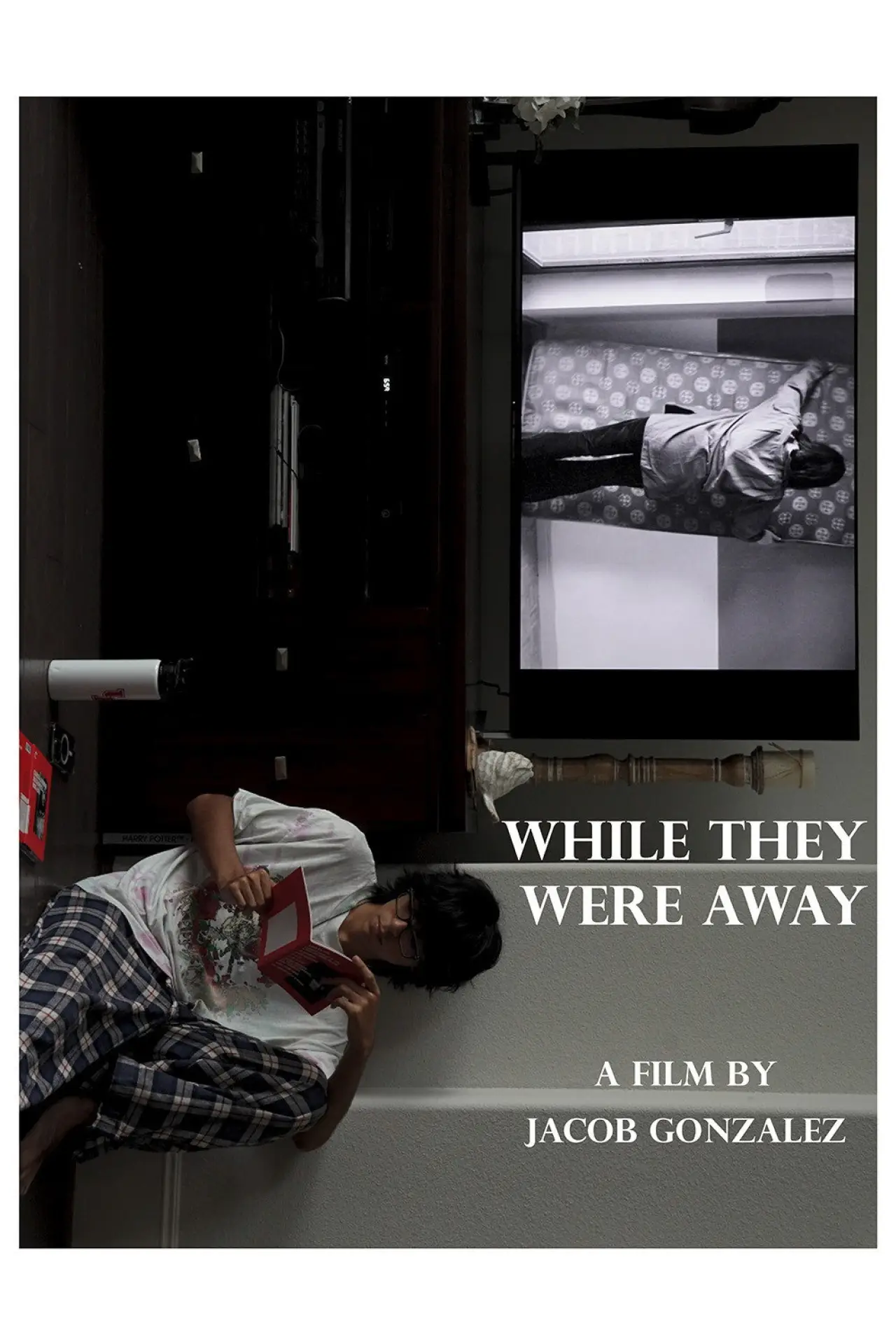 Plakat filmowy "While They Were Away"