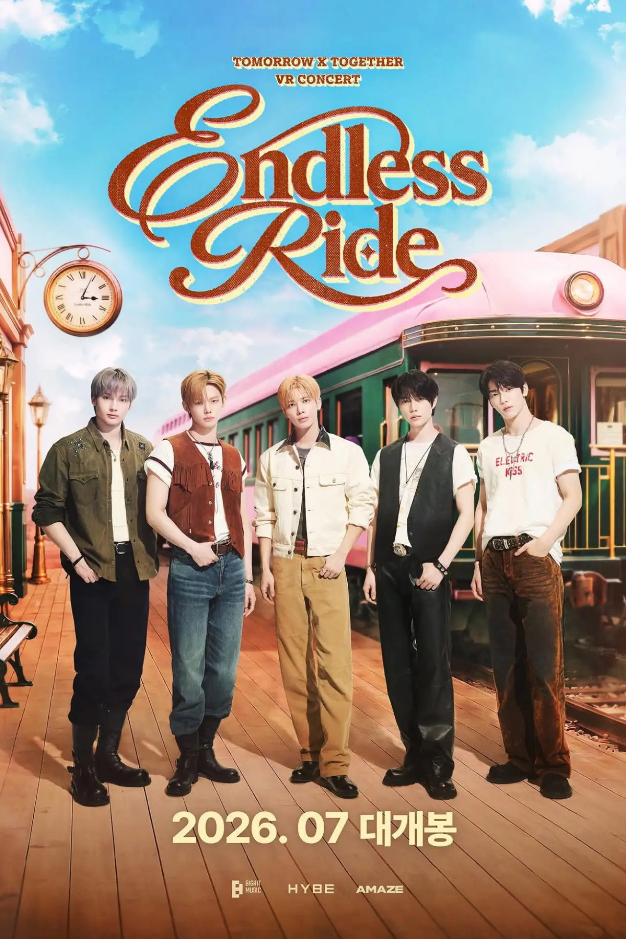 Plakat filmowy "Endless Ride: TOMORROW X TOGETHER VR Concert"