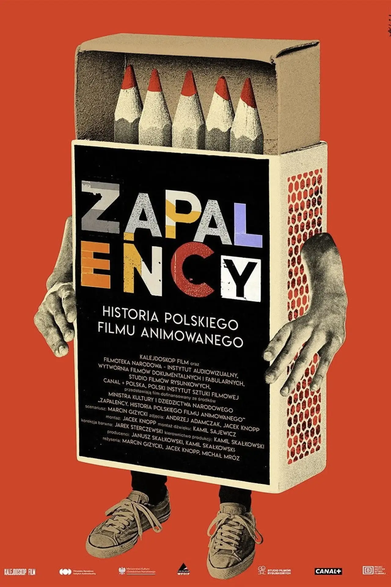 Plakat filmowy "ZAPALEŃCY. HISTORIA POLSKIEGO FILMU ANIMOWANEGO"
