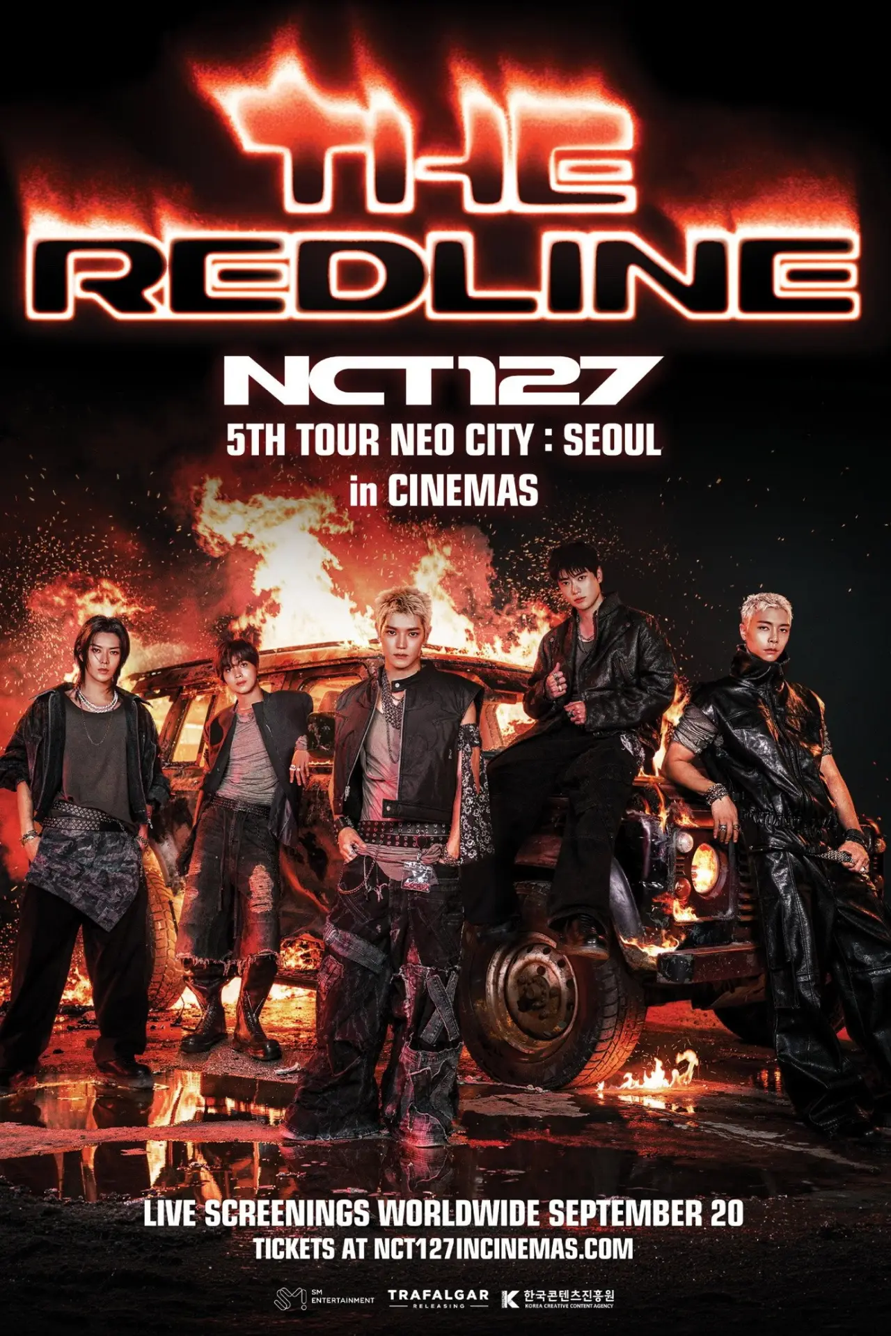 Plakat filmowy "NCT 127 5TH TOUR ‘NEO CITY  SEOUL - THE REDLINE’ in CINEMAS"