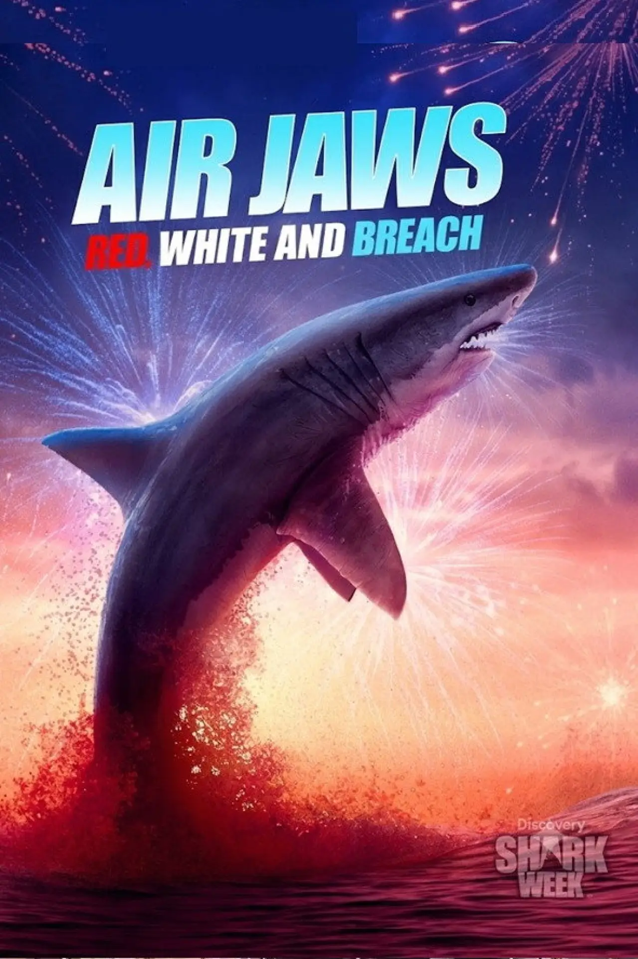 Plakat filmowy "Air Jaws: Red, White and Breach"