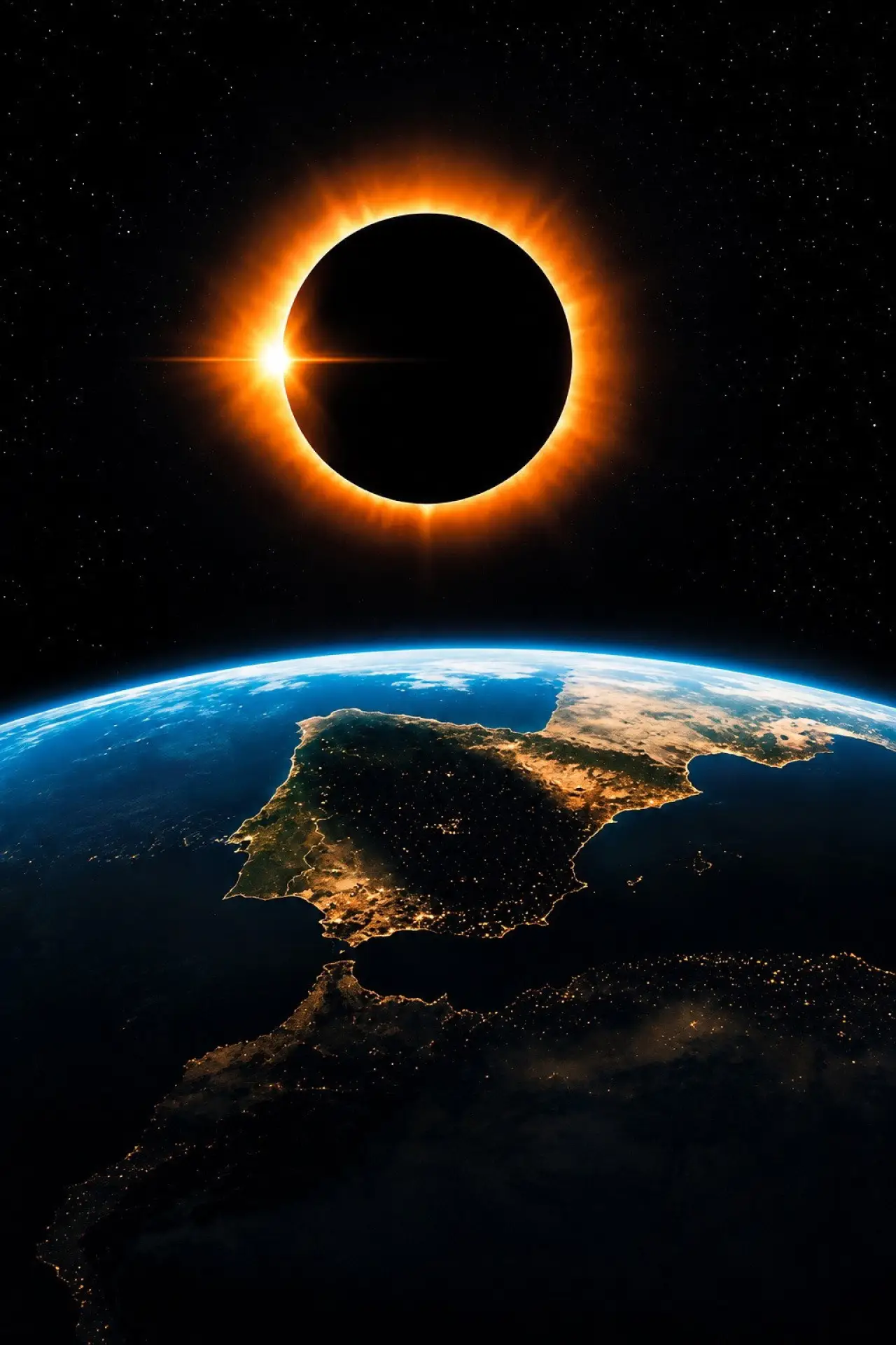 Plakat filmowy "España bajo el eclipse total"