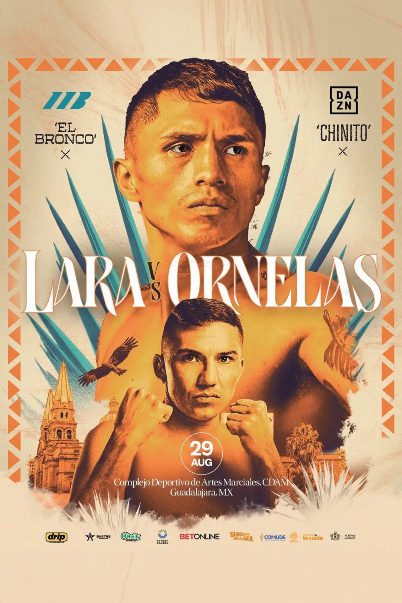 Plakat filmowy "Mauricio Lara vs. Carlos Ornelas"