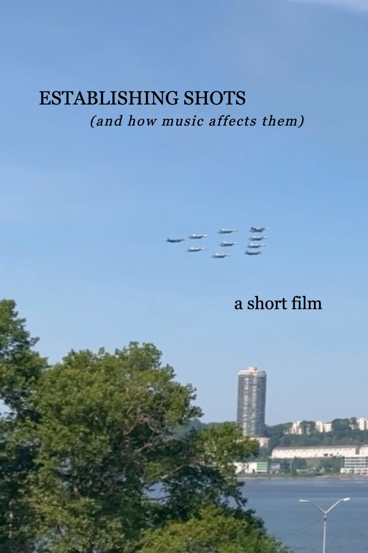 Plakat filmowy "Establishing Shots (and how music affects them)"