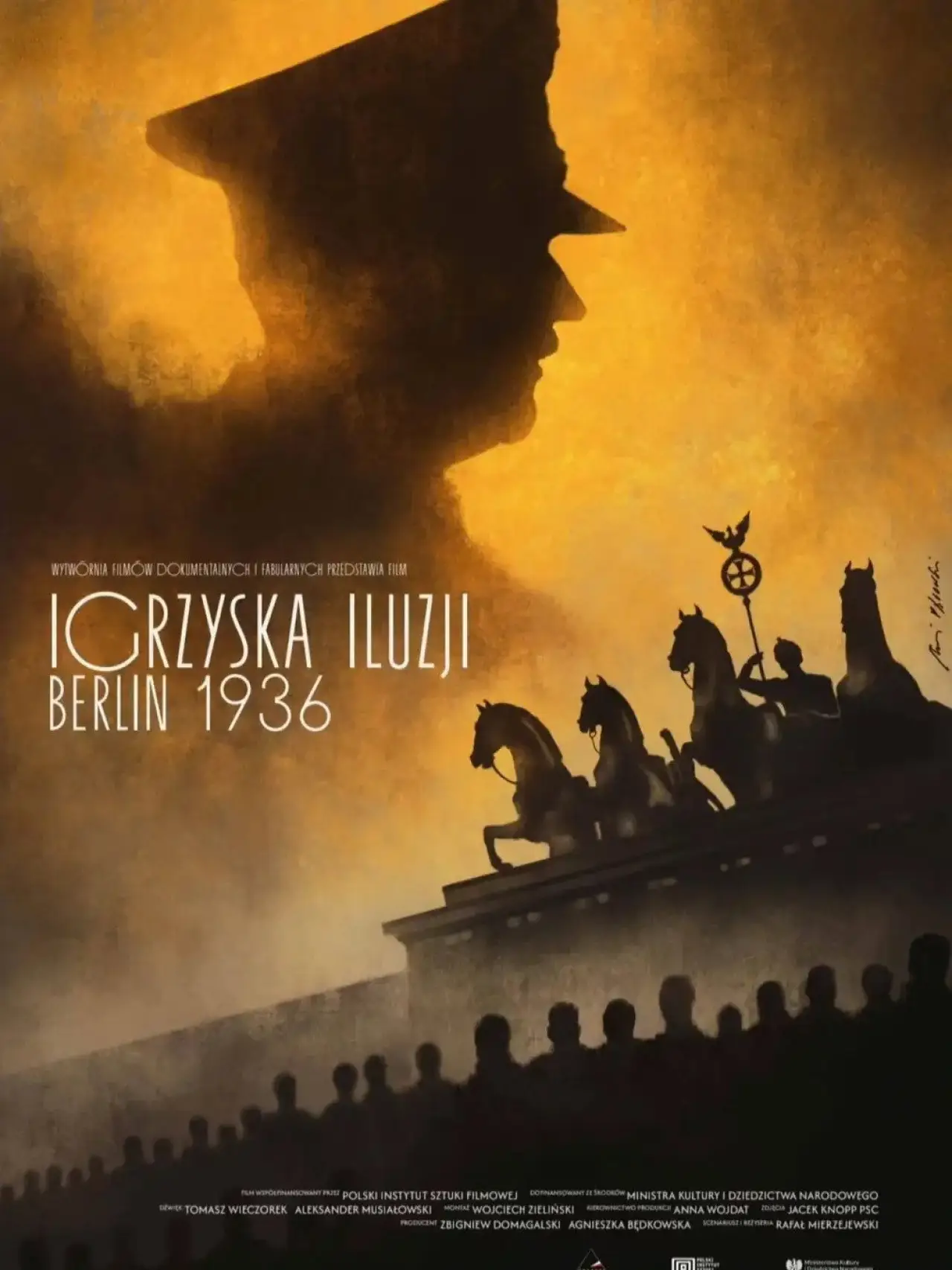Plakat filmowy "Igrzyska iluzji. Berlin 1936"