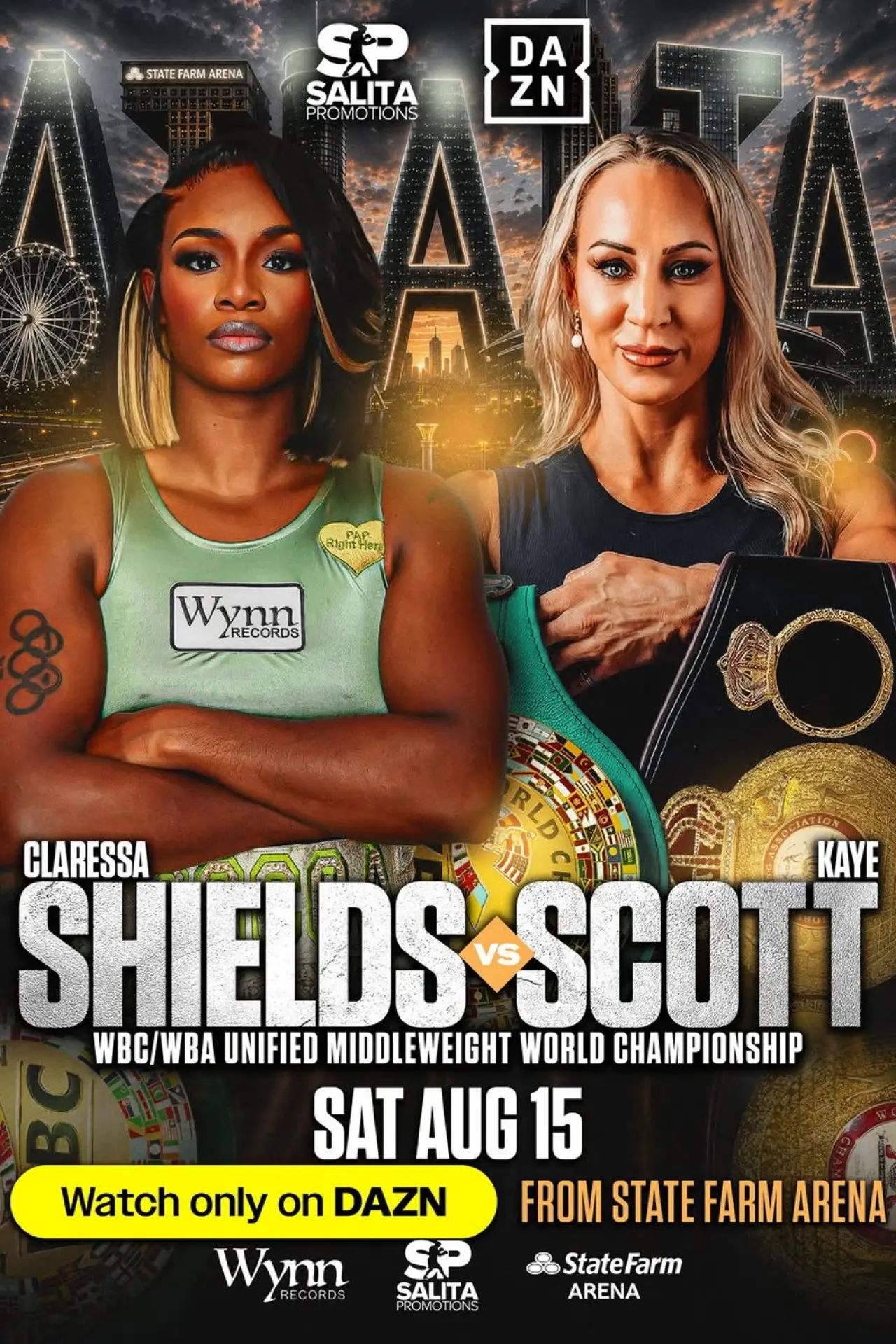Plakat filmowy "Claressa Shields vs. Kaye Scott"
