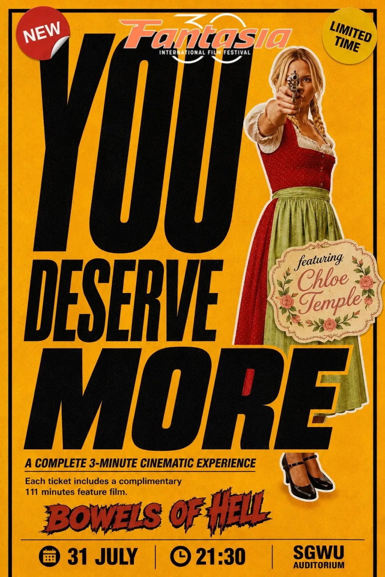 Plakat filmowy "You Deserve More!"