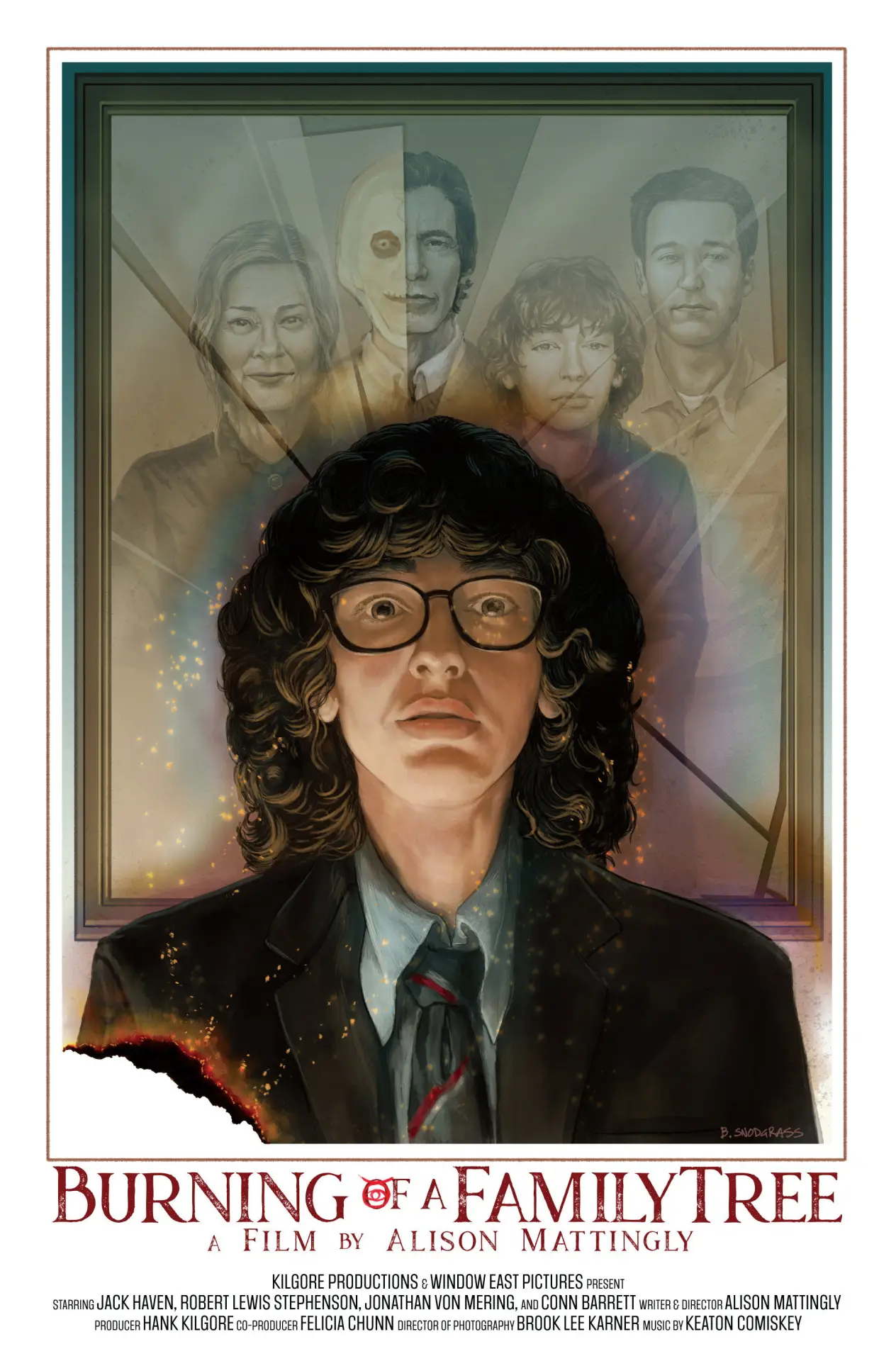 Plakat filmowy "Burning of a Family Tree"