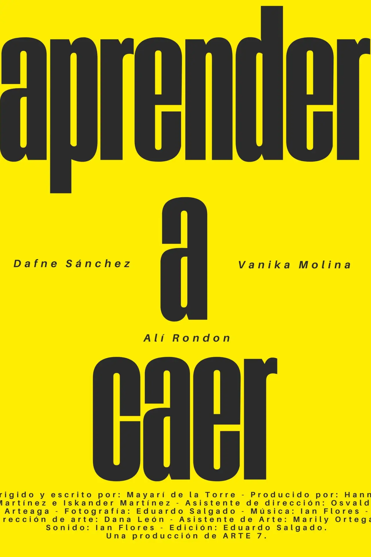 Plakat filmowy "Aprender a Caer"