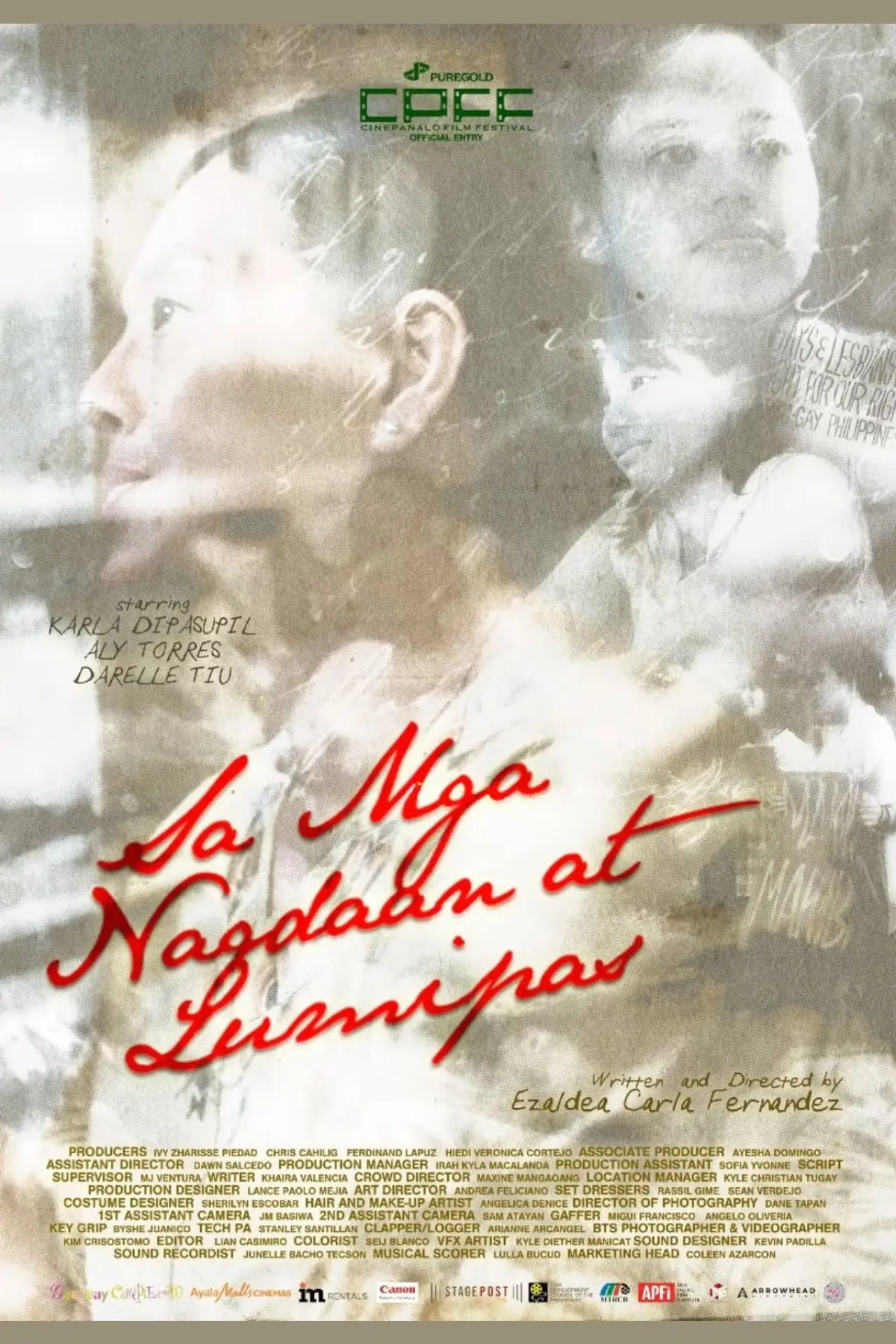 Plakat filmowy "Sa Mga Nagdaan at Lumipas"