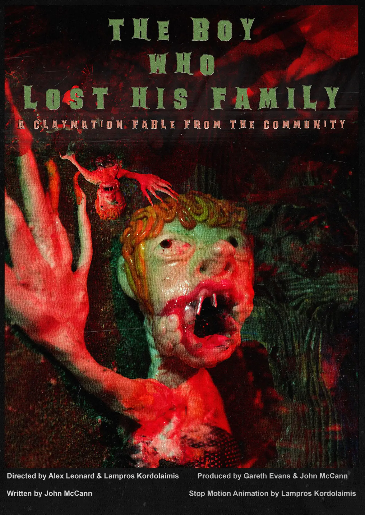 Plakat filmowy "The Boy Who Lost His Family: A Claymation Fable"