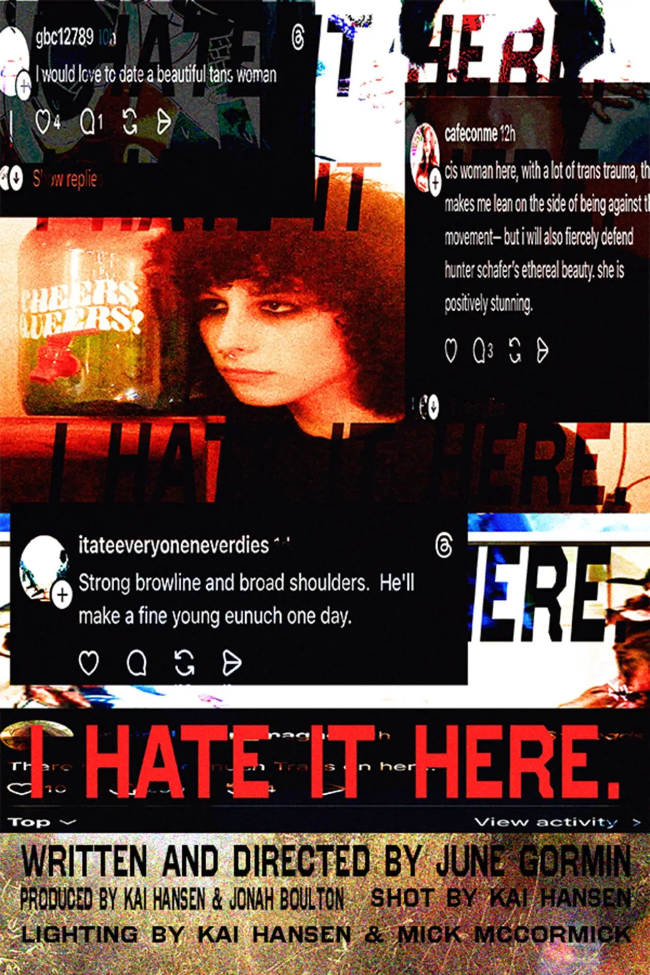 Plakat filmowy "I hate it here."