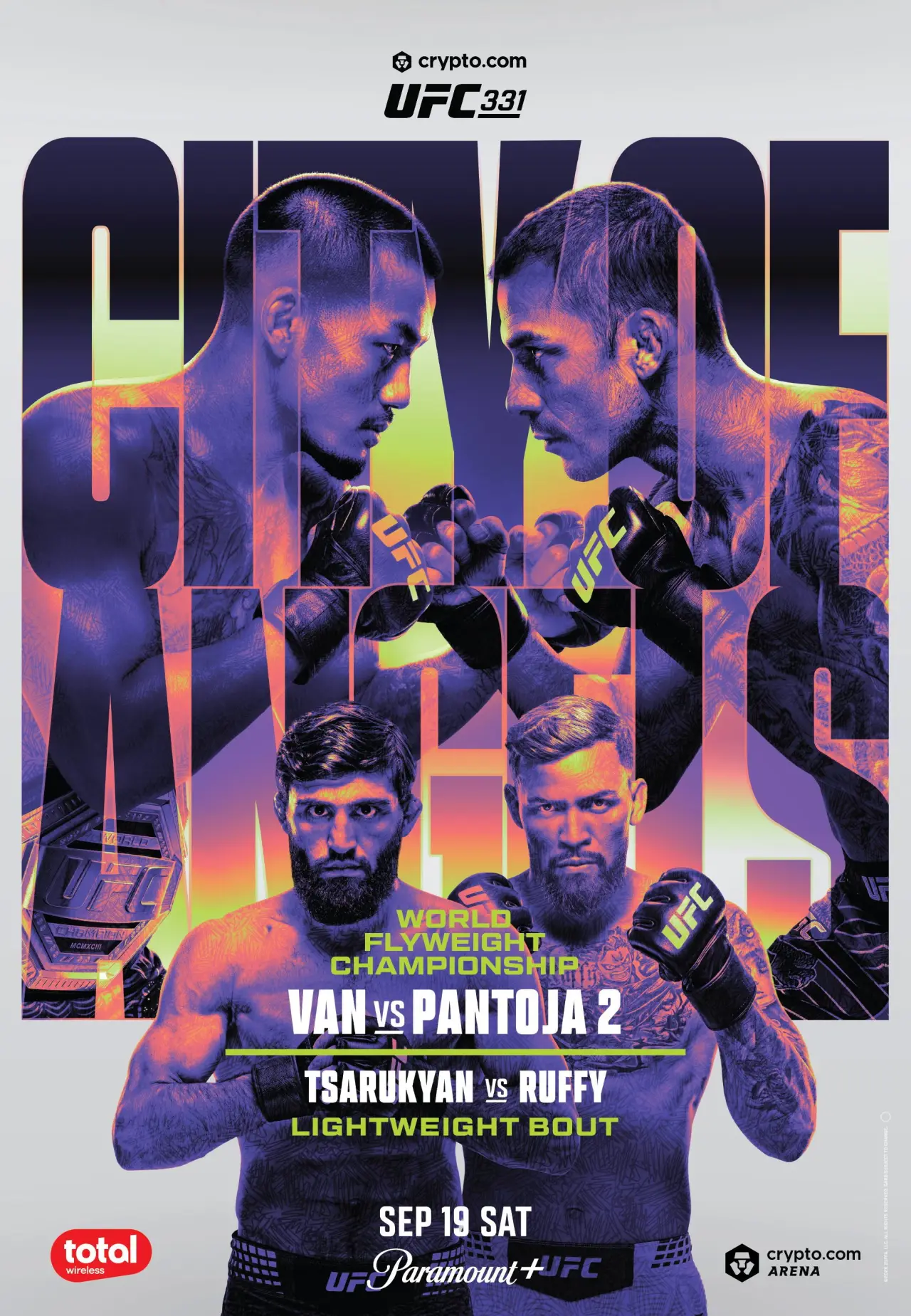 Plakat filmowy "UFC 331: Van vs. Pantoja 2"
