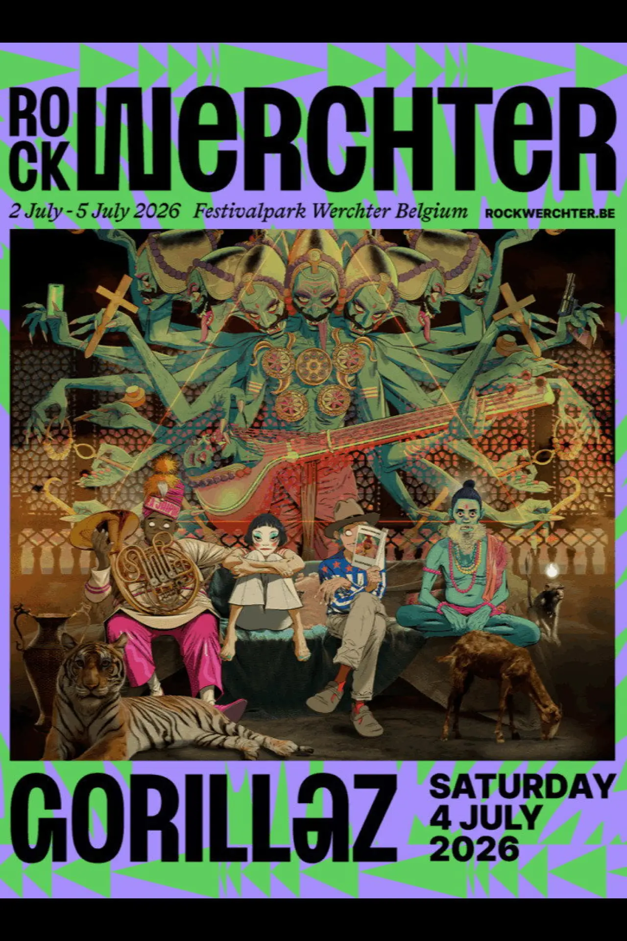 Plakat filmowy "Gorillaz: Live at Rock Werchter 2026"