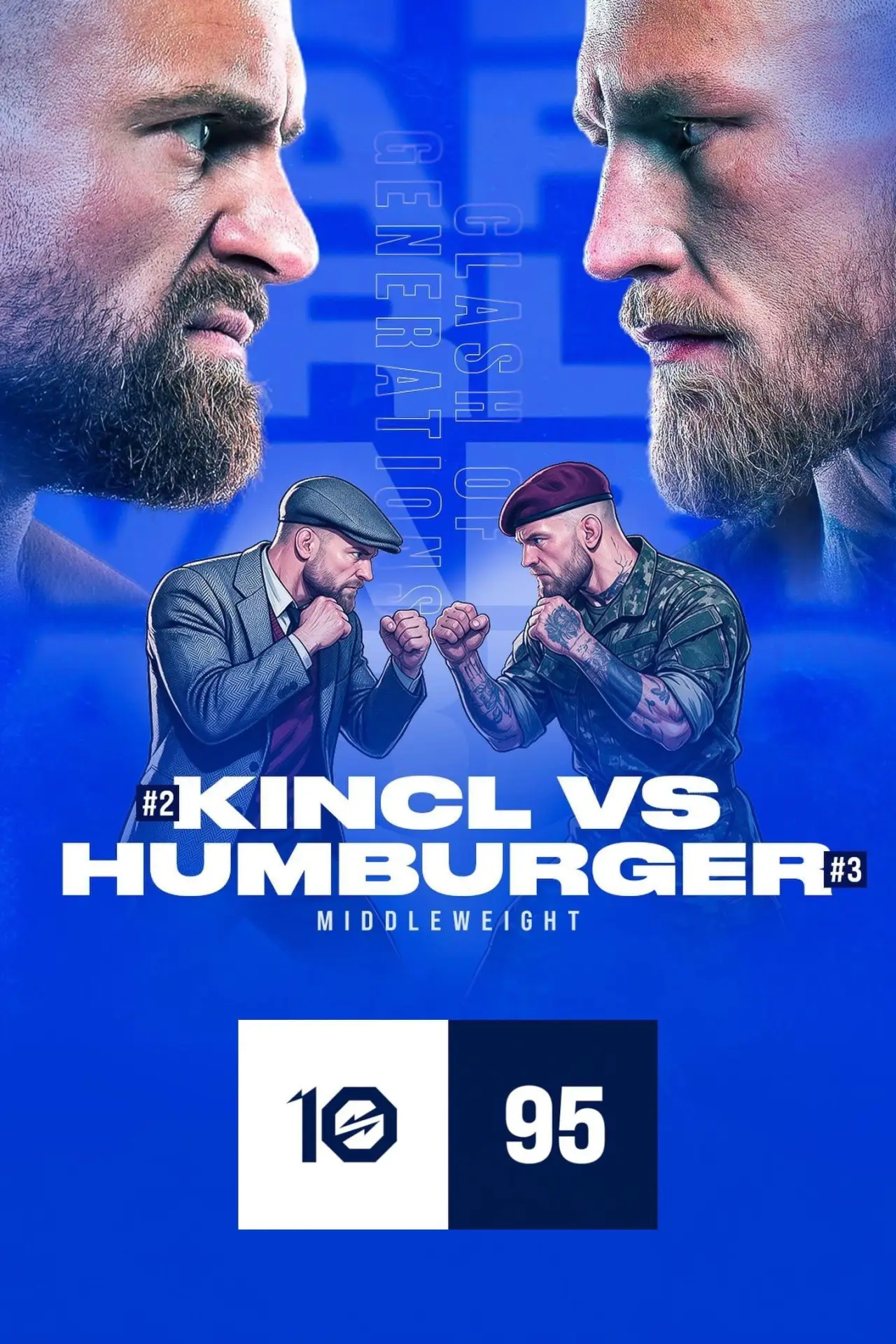 Plakat filmowy "OKTAGON 95: Kincl vs. Humburger"