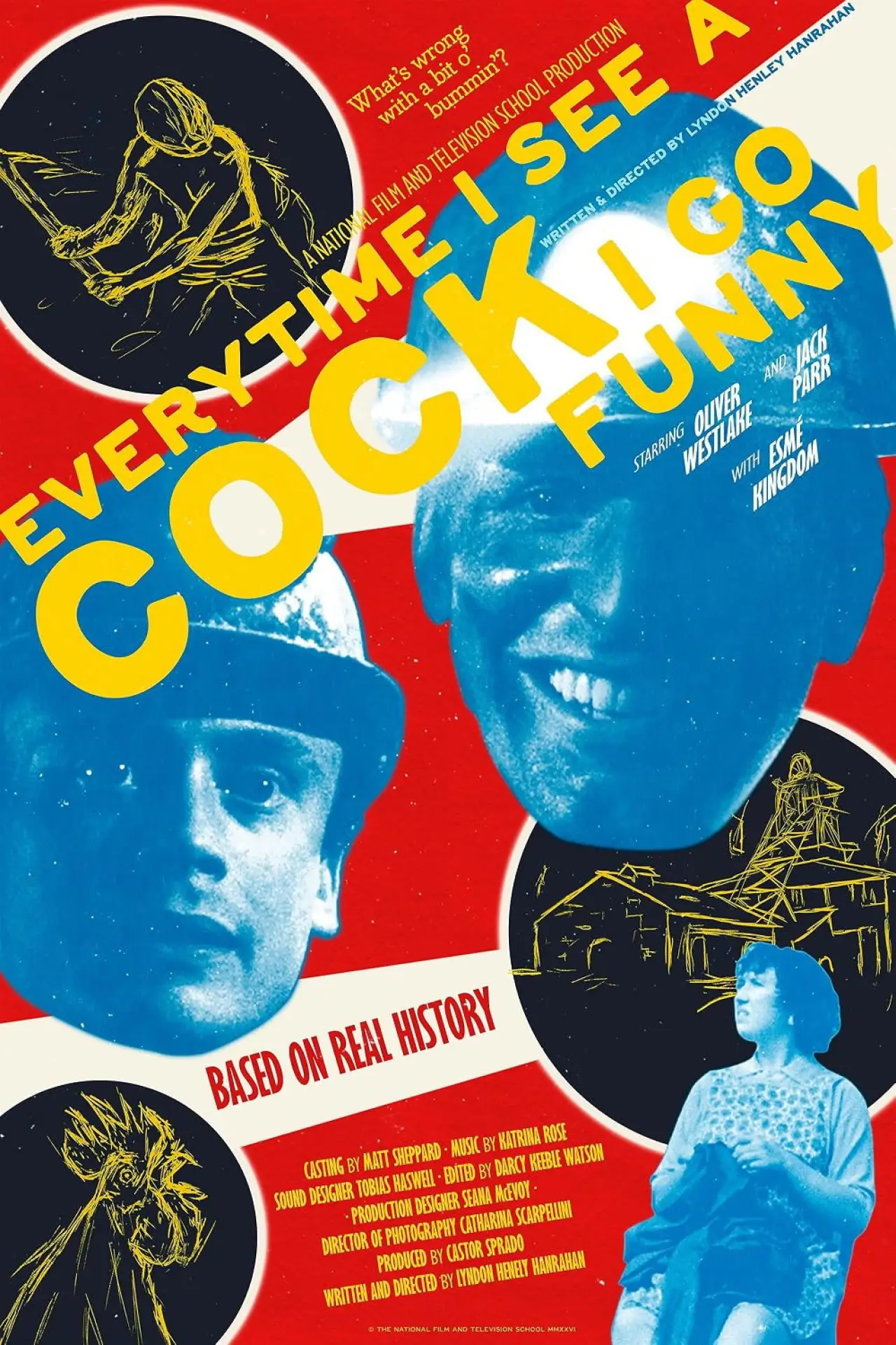 Plakat filmowy "Every Time I See A Cock I Go Funny"