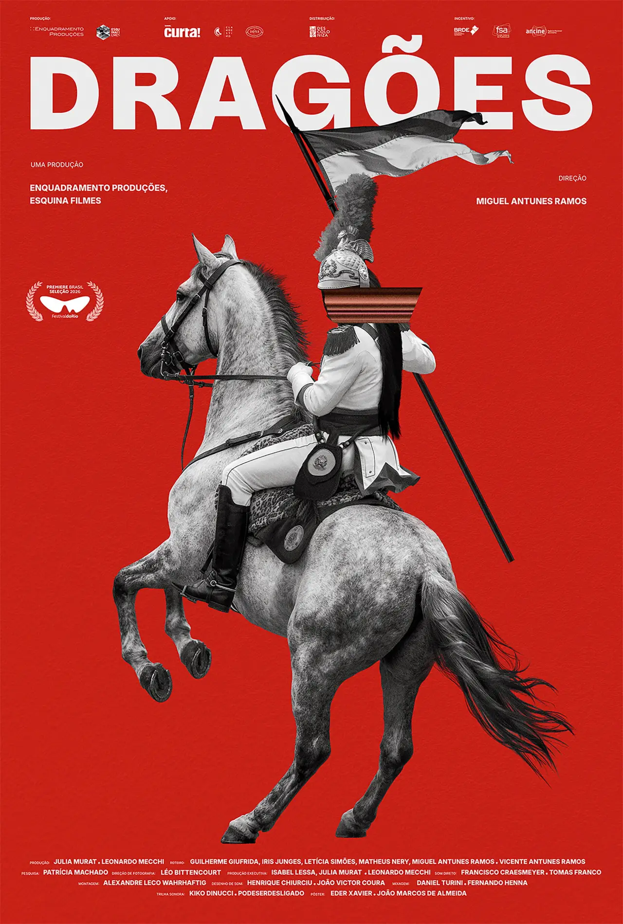 Plakat filmowy "Dragões"