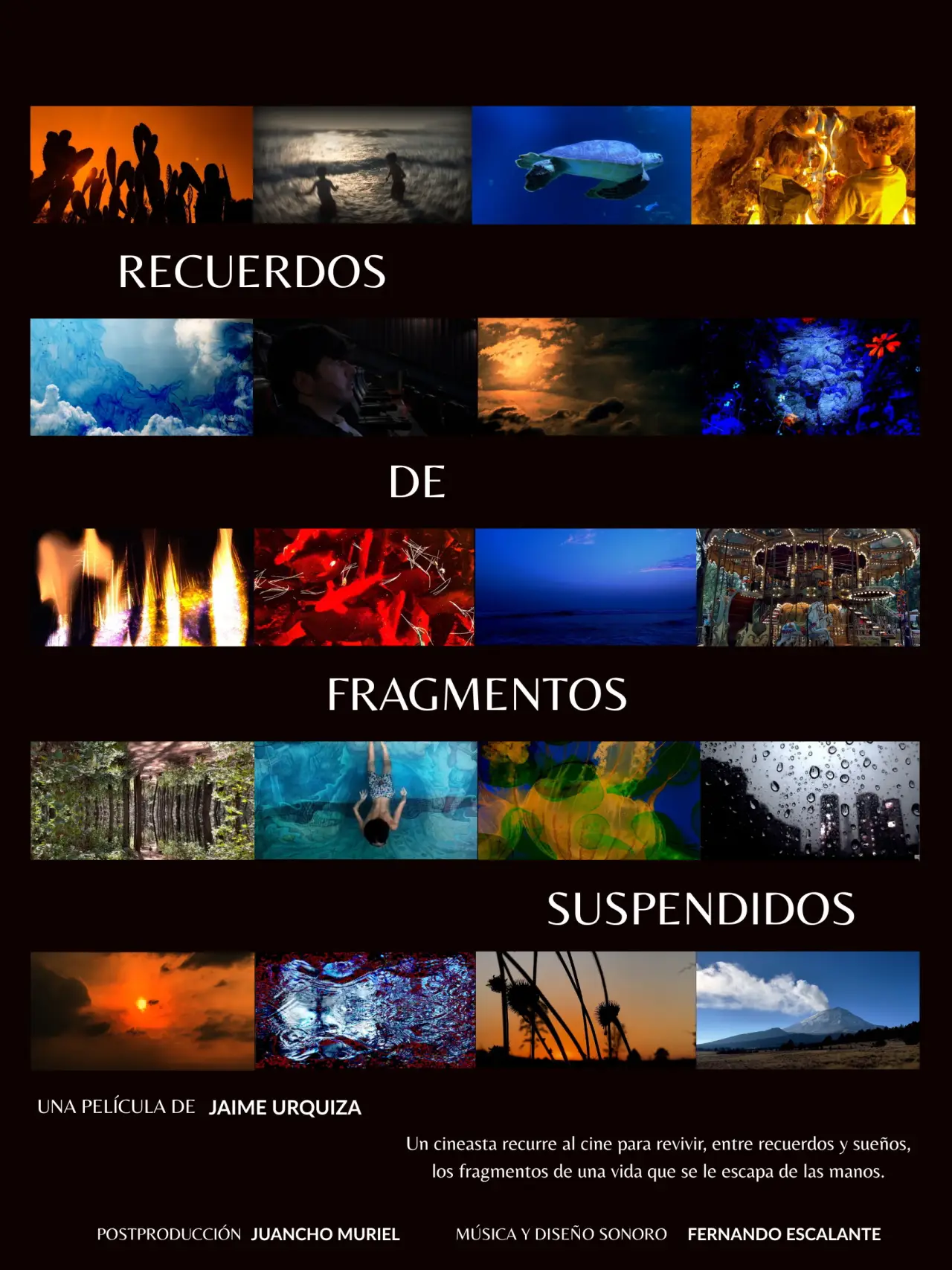 Plakat filmowy "Recuerdos de fragmentos suspendidos"